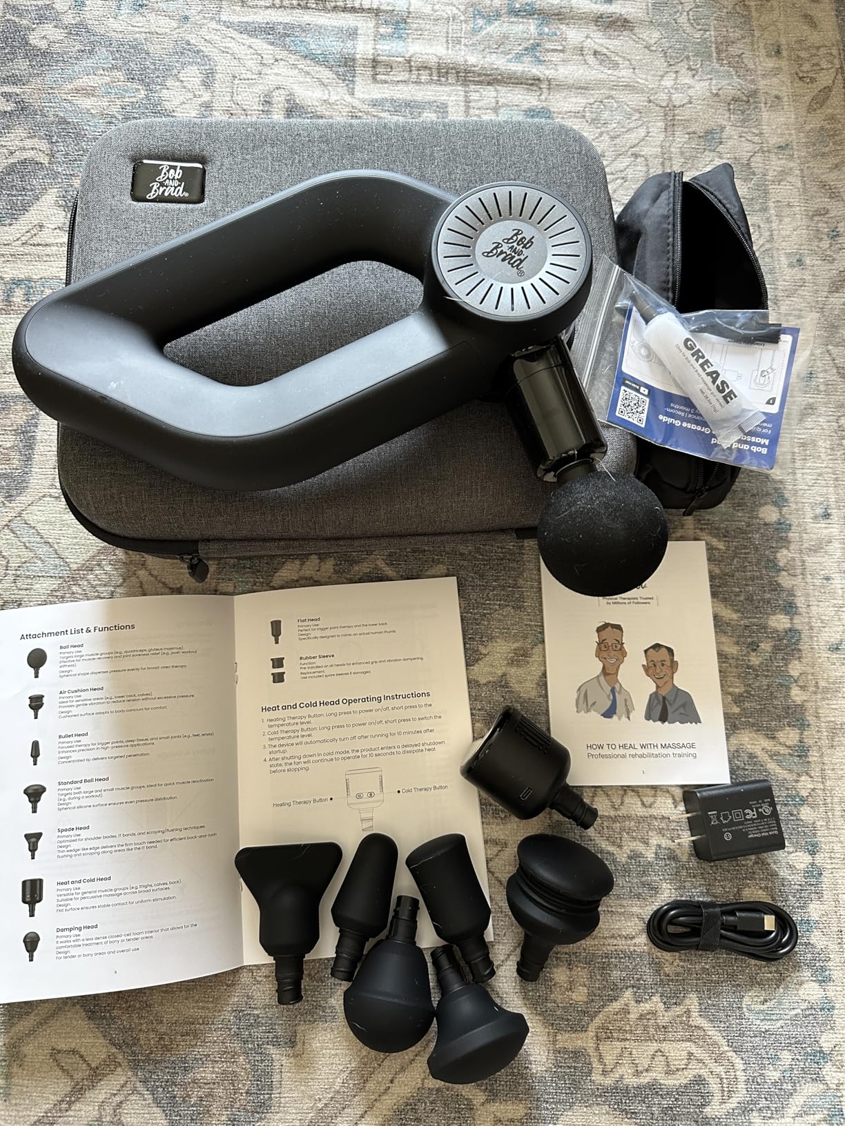 BOB AND BRAD D6 Pro Plus Massage Gun with Heat, Deep Tissue Percussion with 16mm Amplitude, Professional Muscle Massager Gun for Athletes, Quiet Electric Handheld Massager customer photo 1
