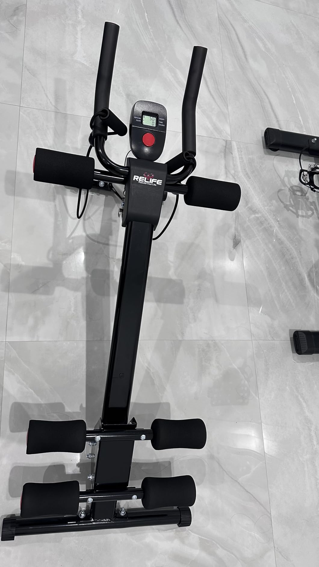 RELIFE REBUILD YOUR LIFE AB Workout Machine Adjustable Ab Trainer Machine Foldable Ab Cruncher Strength Training Equipment for Home Gym, Full Body Workout Equipment 440 LBS customer photo 2