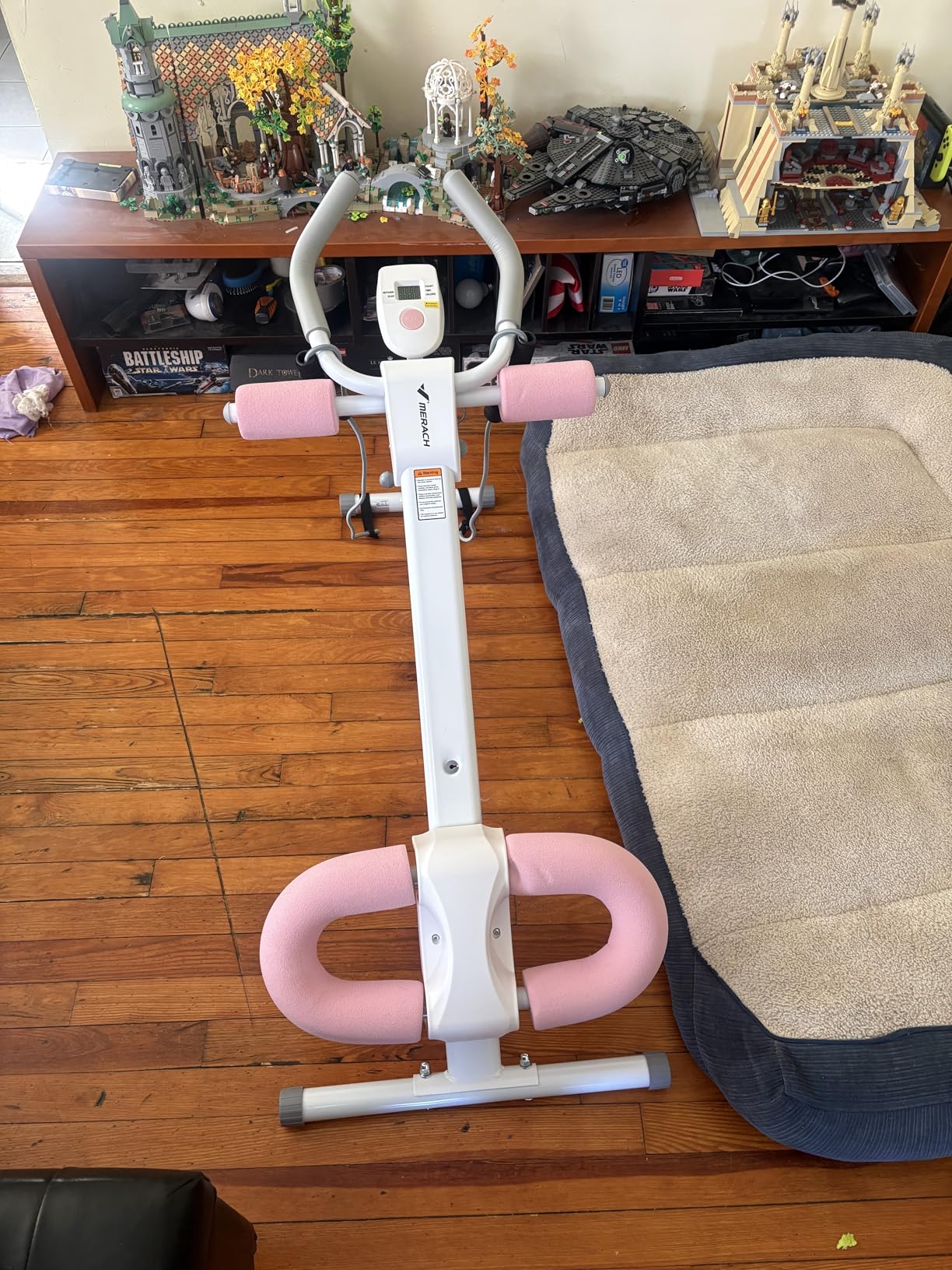 MERACH Ab Machine, Ab Workout Equipment, Adjustable Ab Trainer Machine for Abs Workout at Home Gym, Foldable, Knee Protection, Abdominal Trainer for Stomach Workout customer photo 1