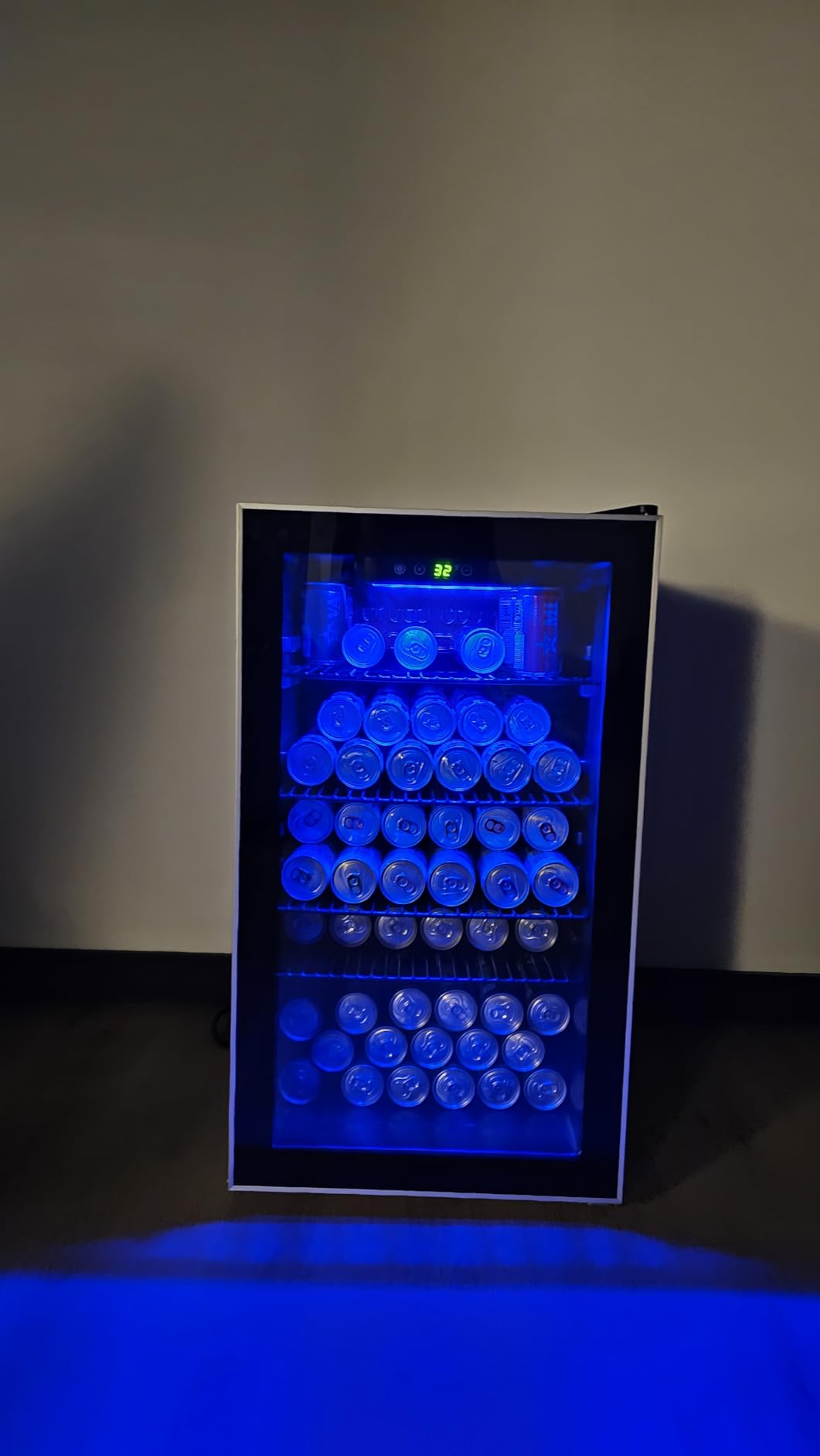 Electactic Mini Fridge 130 Can Beverage Refrigerator Cooler, 3.2 Cu.Ft Drink Fridge for Soda Wine Beer, Adjustable Temperature Control for Home Office, Black customer photo 2