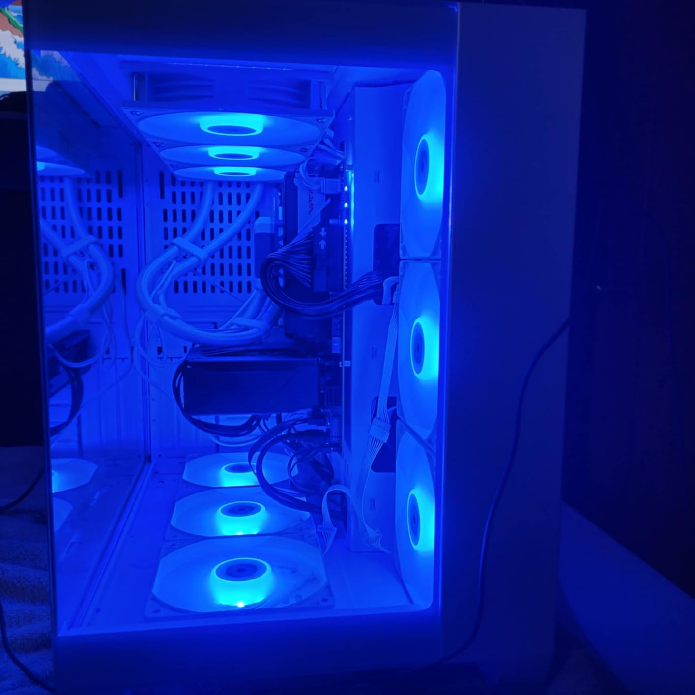 FOIFKIN F600 PC Case - Walnut Wood, Pre-Installed 7 No-LED Fan, ATX Mid-Tower Gaming PC Case, 270° Panoramic Glass with Type-C, FOIFKIN, Black customer photo 2