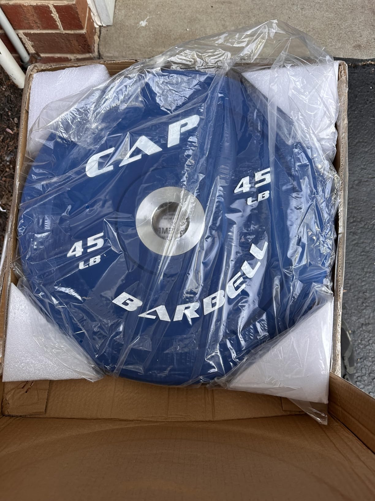 CAP 2-inch Olympic Bumper Plate Weight Set | 100-370 lbs | Multiple Colors | Storage Rack Optional customer photo 2