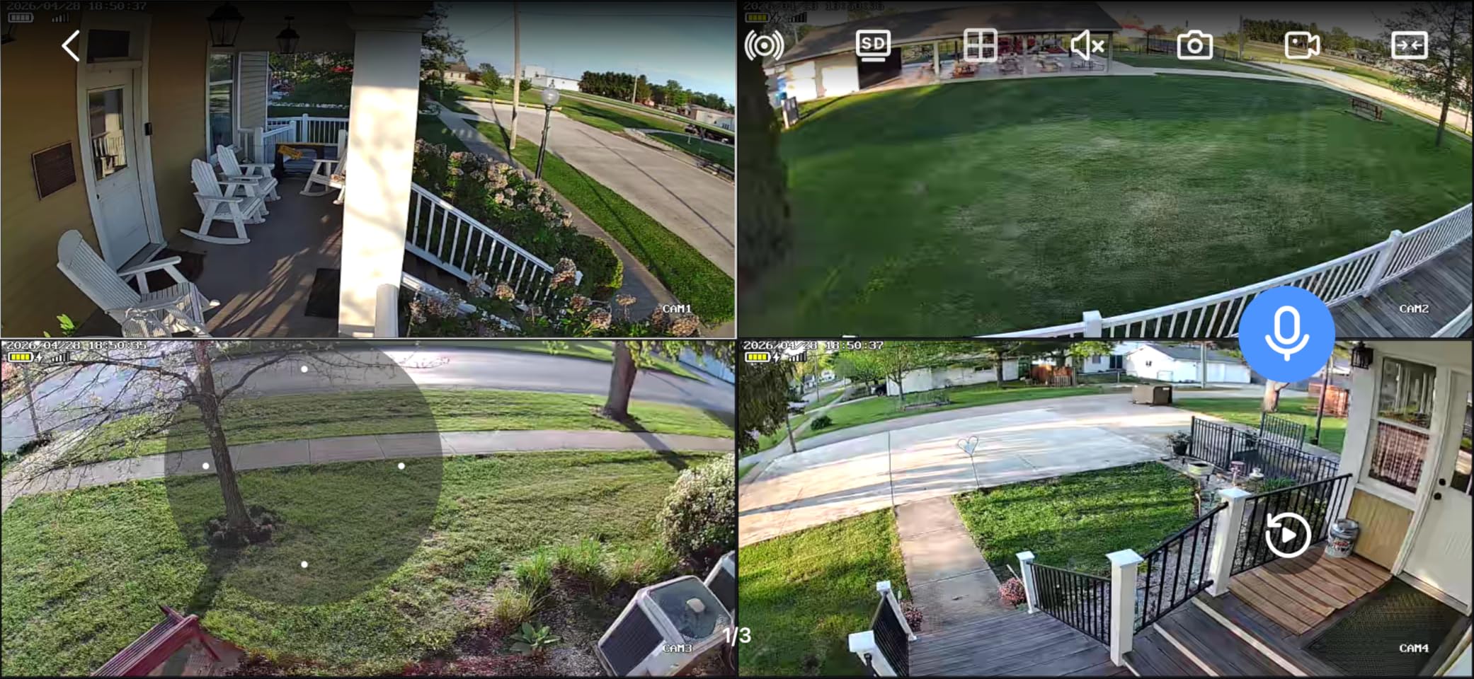 Hiseeu Solar Camera Wireless Outdoor, Home Security Camera System, 2.4G & 5G WiFi, Solar-Powered 4MP 4 Cam-Kit customer photo 1