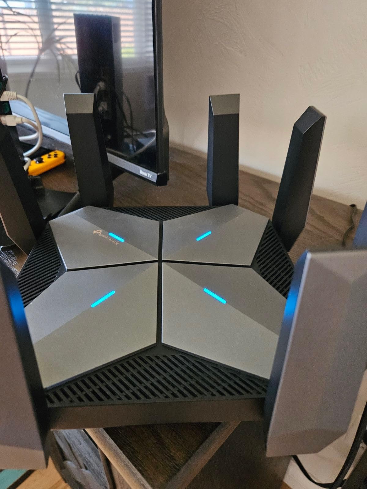 TP-Link Tri-Band AXE5400 Wi-Fi 6E Gaming Router Archer GXE75 | 6-Stream 5.4 Gbps | 1x2.5G + 4x1G Ports, USB 3.0 | Exclusive Acceleration, Gaming Port & Panel, RGB Lighting | EasyMesh, HomeShield customer photo 1