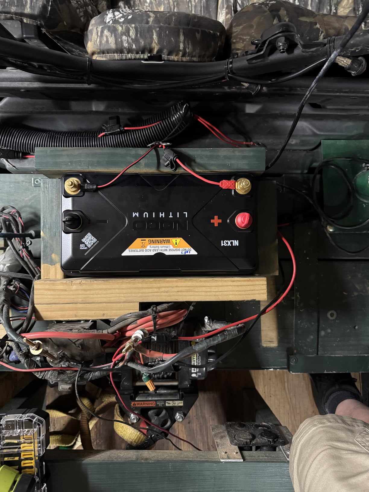 NOCO Lithium NLX31: 12V LiFePO4 Lithium Battery -- Dual-Purpose -- 120Ah Deep-Cycle + 1600A Group 31 Starter Battery -- For Auto, Car Audio, Marine, Boat, RV, Off-Grid, Camper -- UL Listed customer photo 1