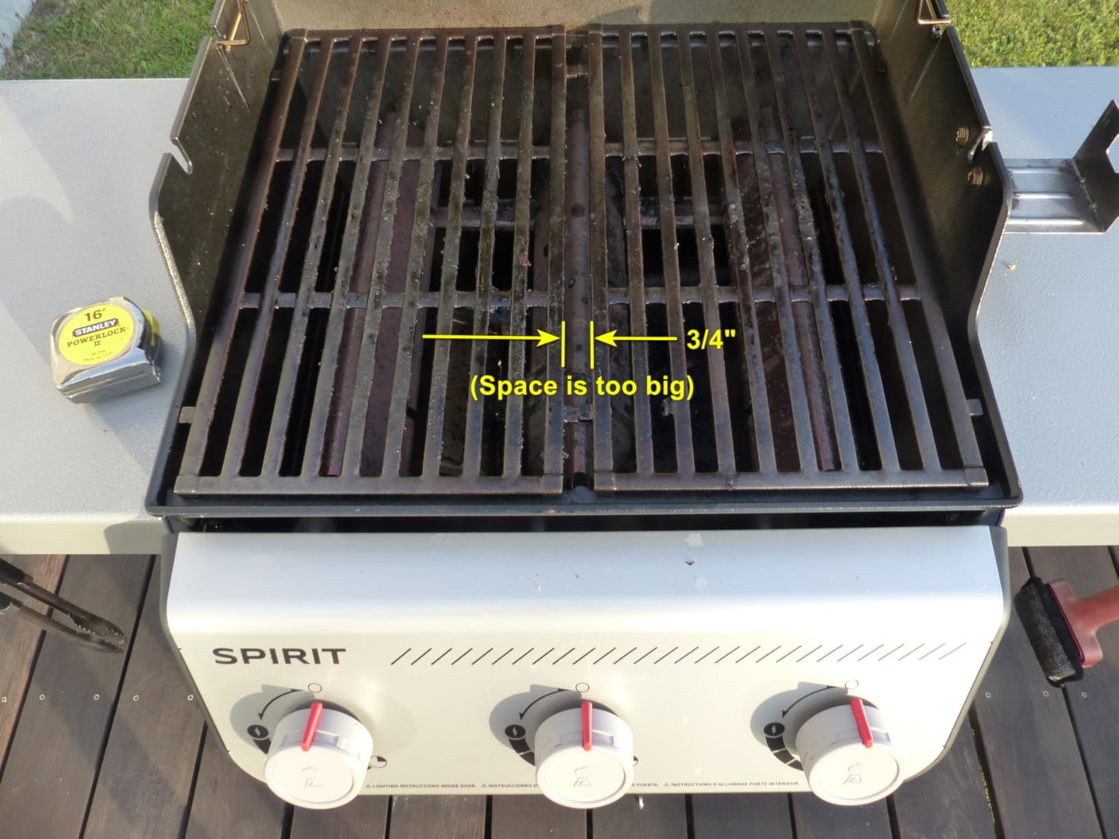 Weber Spirit E-210 Liquid Propane Gas Grill, 2 Burners, Porcelain-Enameled Cast-Iron Grates, Snap-Jet Ignition customer photo 2