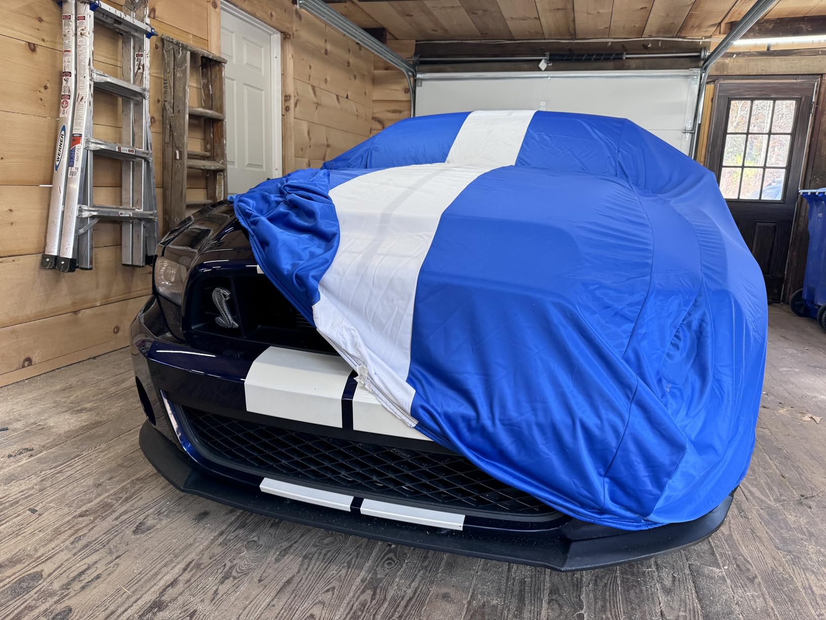 Favoto Dustproof Car Cover Indoor - Sedan Stretch Cover Universal Fit 177-193 Inch, Breathable Windproof All-Weather Auto Vehicle Cover customer photo 2