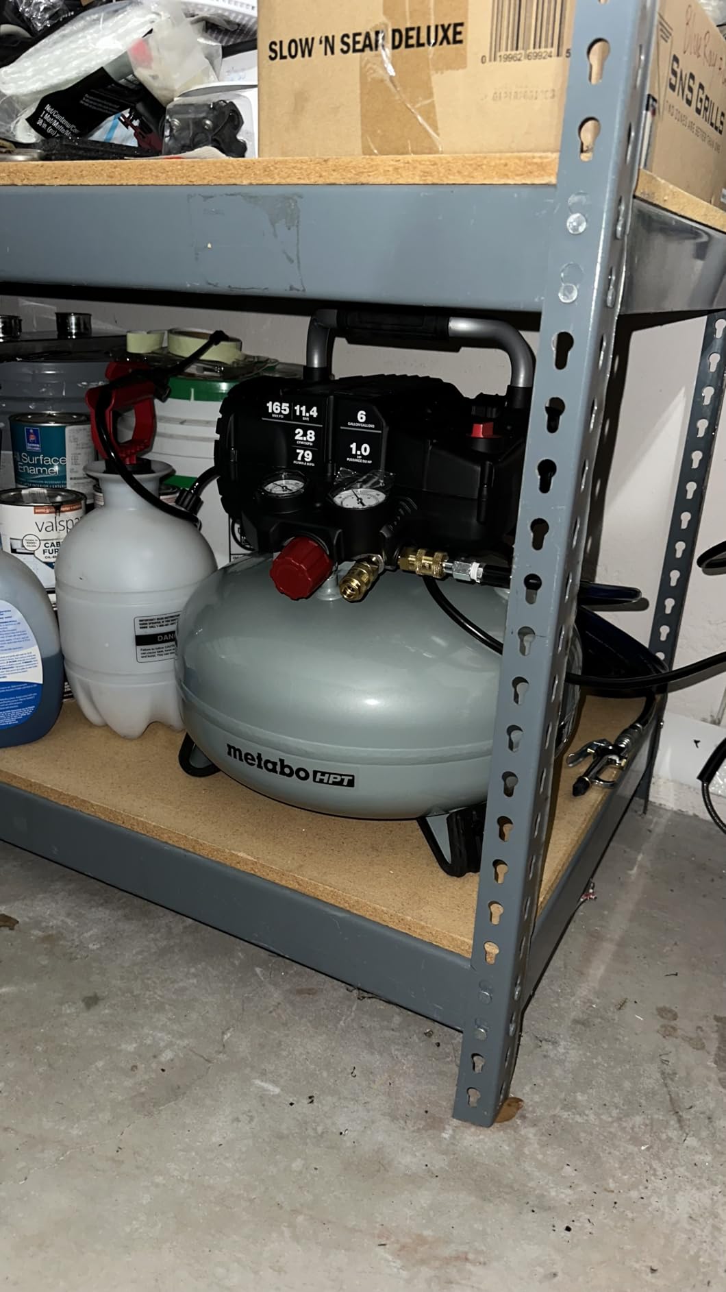 Metabo HPT Pancake Air Compressor, 6-Gallon 165PSI, Portable Air Compressor with 1.0 HP Oil-Free High Efficiency Motor (EC711S) customer photo 1