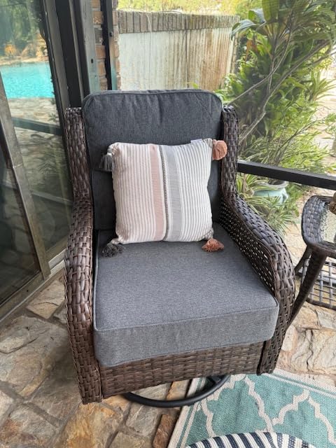 HILLGA 7-Piece Luxury Patio Furniture Set with 6