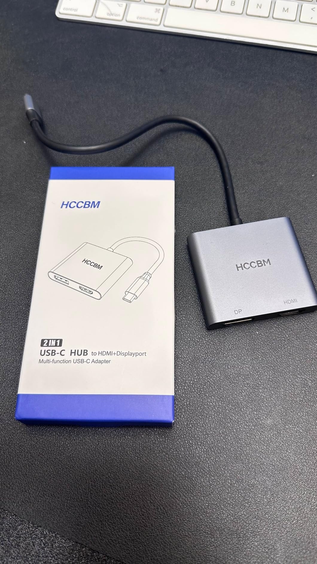 USB C to DisplayPort(DP) and HDMI Adapter 8K, Dual Monitor Adapter for Dell HP Surface Laptops,Thunderbolt 3/USB C Type C to HDMI DP Hub Dongle 4K @60hz customer photo 1