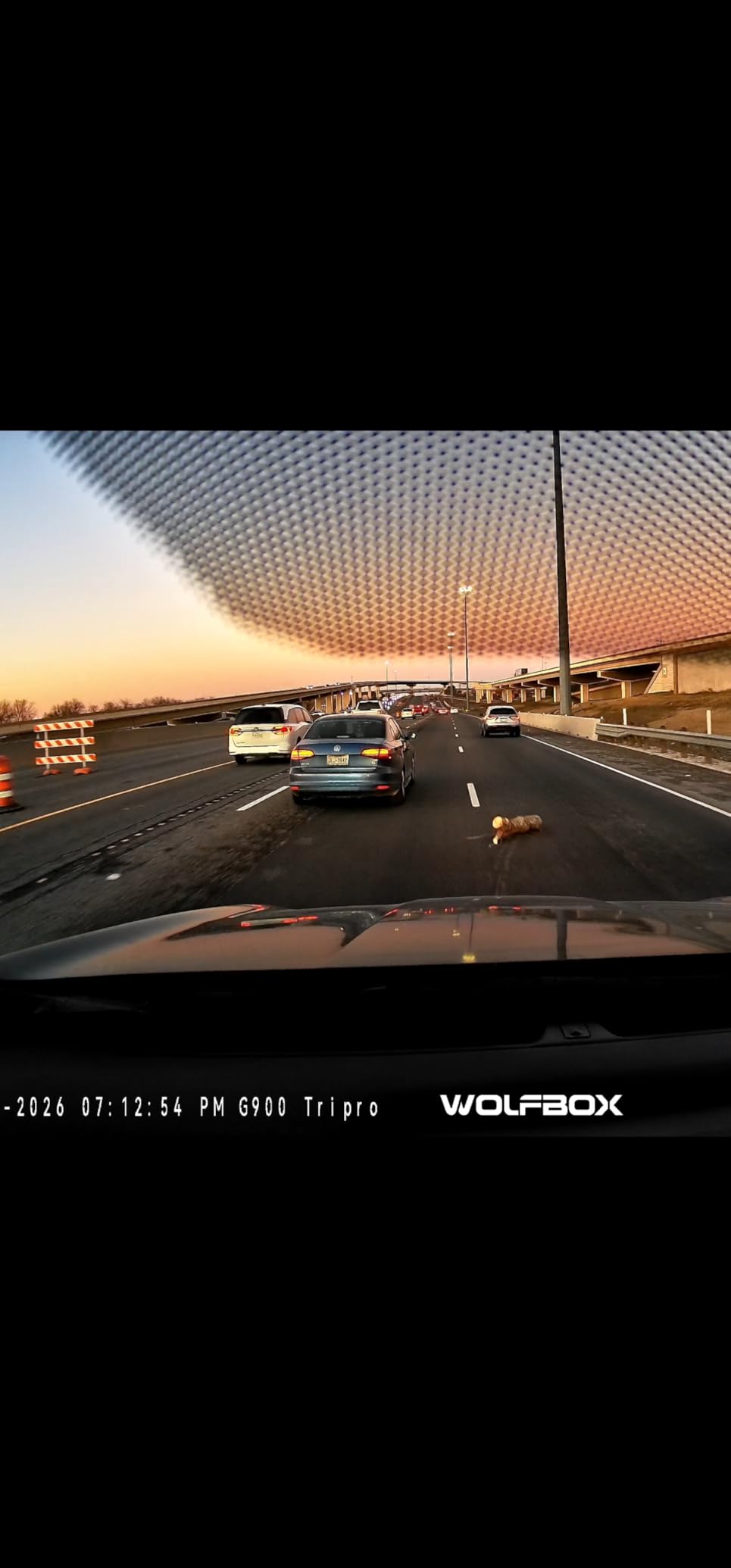 WOLFBOX G900 Tripro Bumper Version 3 Channel 4K Mirror Dash Cam, 8MP STARVIS 2 IMX678 Night Vision, 4K+2.5K+1080P Front and Rear Bumper Dash Cam, 5.8GHz WiFi, Voice Control, Includes 256GB Card & GPS customer photo 1