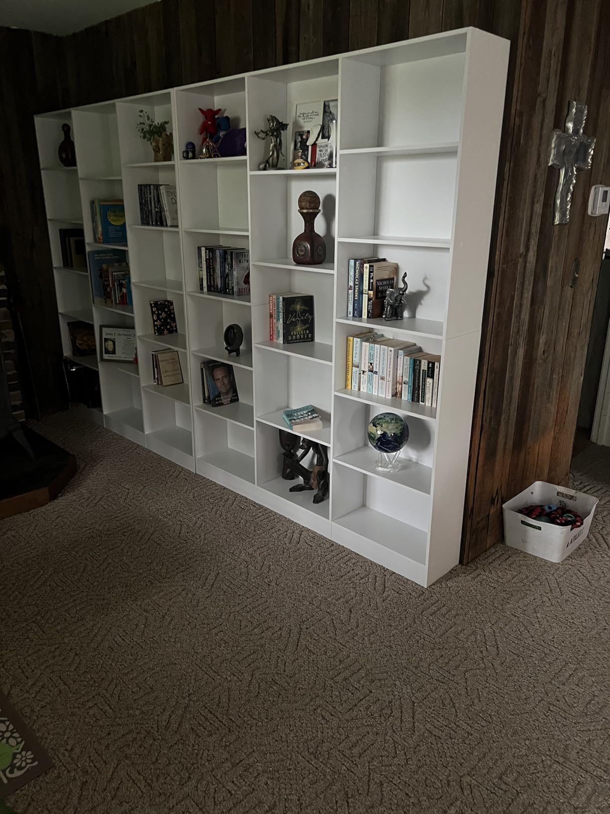 FACBOTALL Triple Wide Bookshelf, 6 Tier Large Bookshelf, Bookcase with 17 Open Display Shelves, 74'' Tall Bookcases and Bookshelves for Living Room, Home Office, Library, Green customer photo 1
