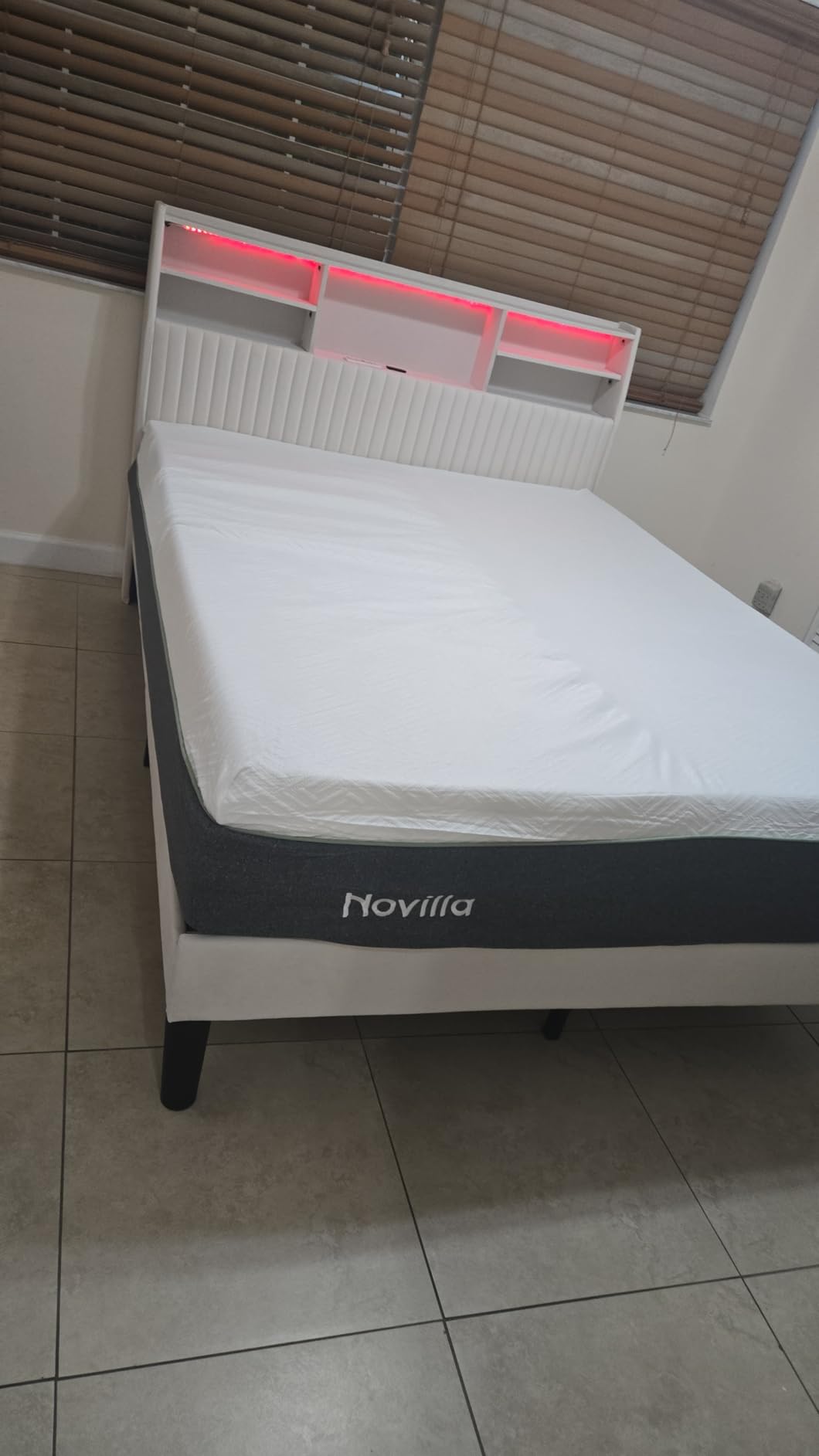 Novilla 14 Inch Queen Size Gel Memory Foam Mattress in a Box, Pressure Relieving & Plush Comfort customer photo 1