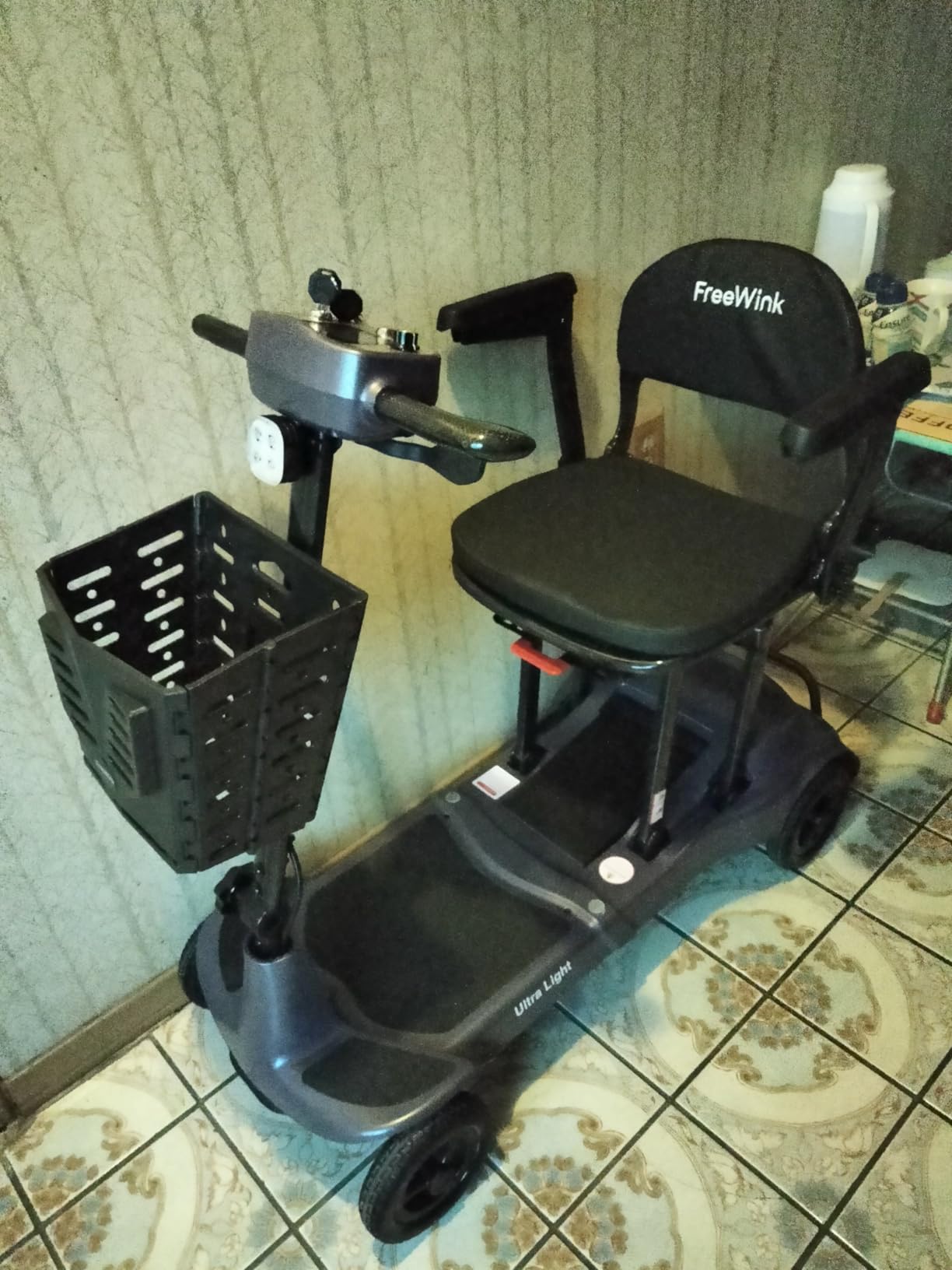 Mobility Scooters for Adults & Seniors - Ultra Lightweight 27.5 lbs Carbon Fiber Folding Electric Scooter - Airlines Approved All-Terrain Portable Scooter with Basket and Charger Included-Blue customer photo 2