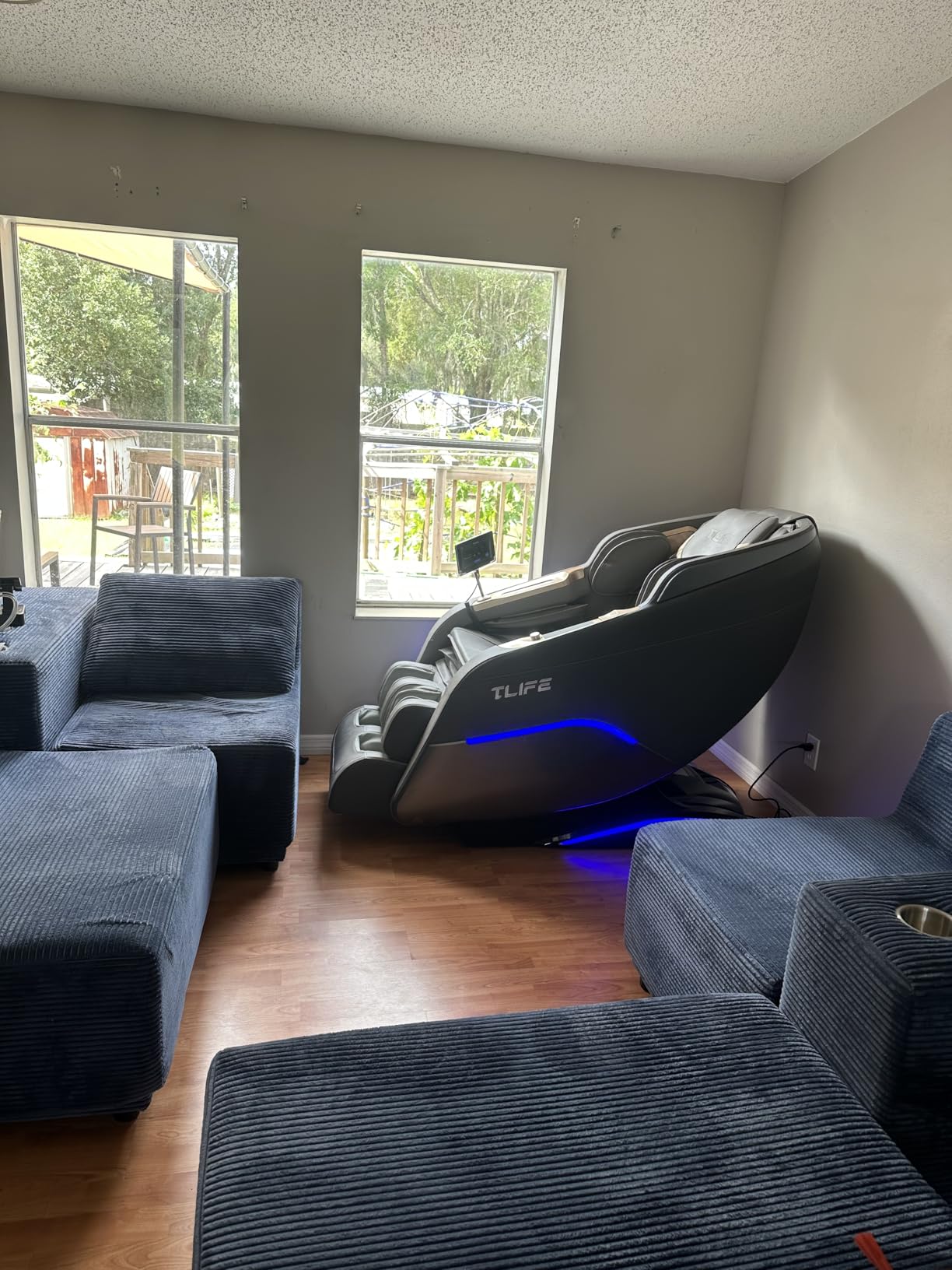 TLIFE Massage Chair Full Body, 160 Degree Zero Gravity Recliner with Body Scan, 50 Inch SL-Track Shiatsu Massage Chair, Fixed Point Massage, Foot Rollers, 12 Auto Modes, Deep Yoga Stretch, Heating, Grey customer photo 1