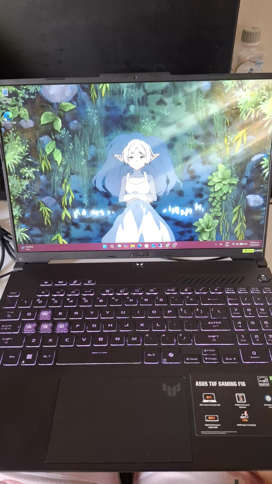 ASUS TUF Gaming F16 Gaming Laptop, 16 FHD+ 144Hz IPS-Level 16:10 Display, Intel Core 5 210H, NVIDIA GeForce RTX 4050, 16GB DDR5, 512GB PCIe Gen4 SSD, Wi-Fi 6, Win11 Home, FX607VU-SS53 customer photo 2