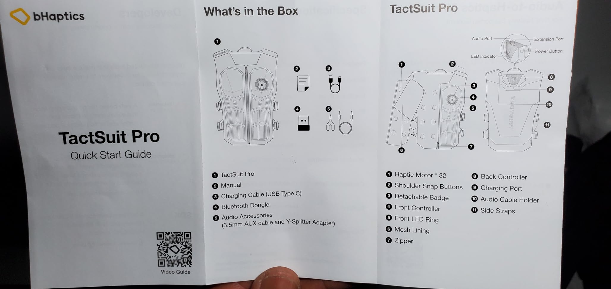bHaptics TactSuit Pro - Immersive Haptic Vest for VR, PC Gaming, Audio-to-Haptics- 32 Feedback Motors and Mesh Lining customer photo 7
