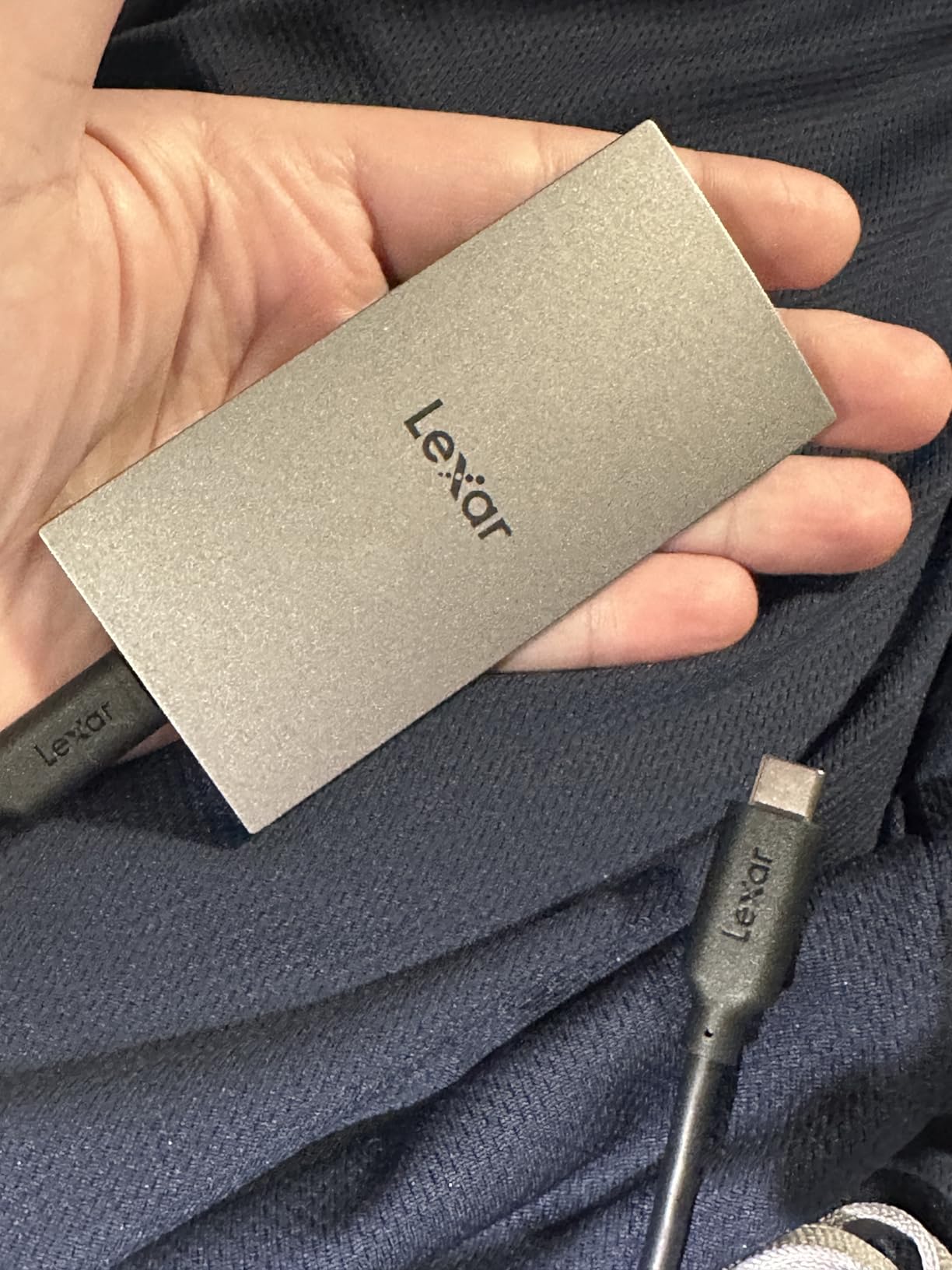 Lexar ES3 1TB External SSD, USB 3.2 Gen2 Portable SSD, PSSD Up to 1050MB/s Read, 1000MB/s Write, External Solid State Drive Compatible with iPhone 16/15 Series/Mac/PS5/XBOX/Laptop/PC, Blue customer photo 1