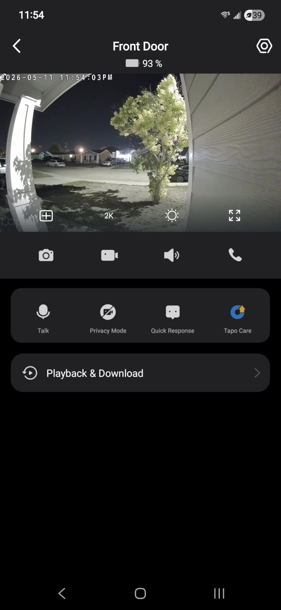 Tapo 2K Wireless Smart Video Doorbell - 160° Ultra-Wide View, Person Detection, 2-Way Talk, Ring Call, Night Vision, Subscription-Free Local Storage or Optional Cloud, D205 customer photo 1
