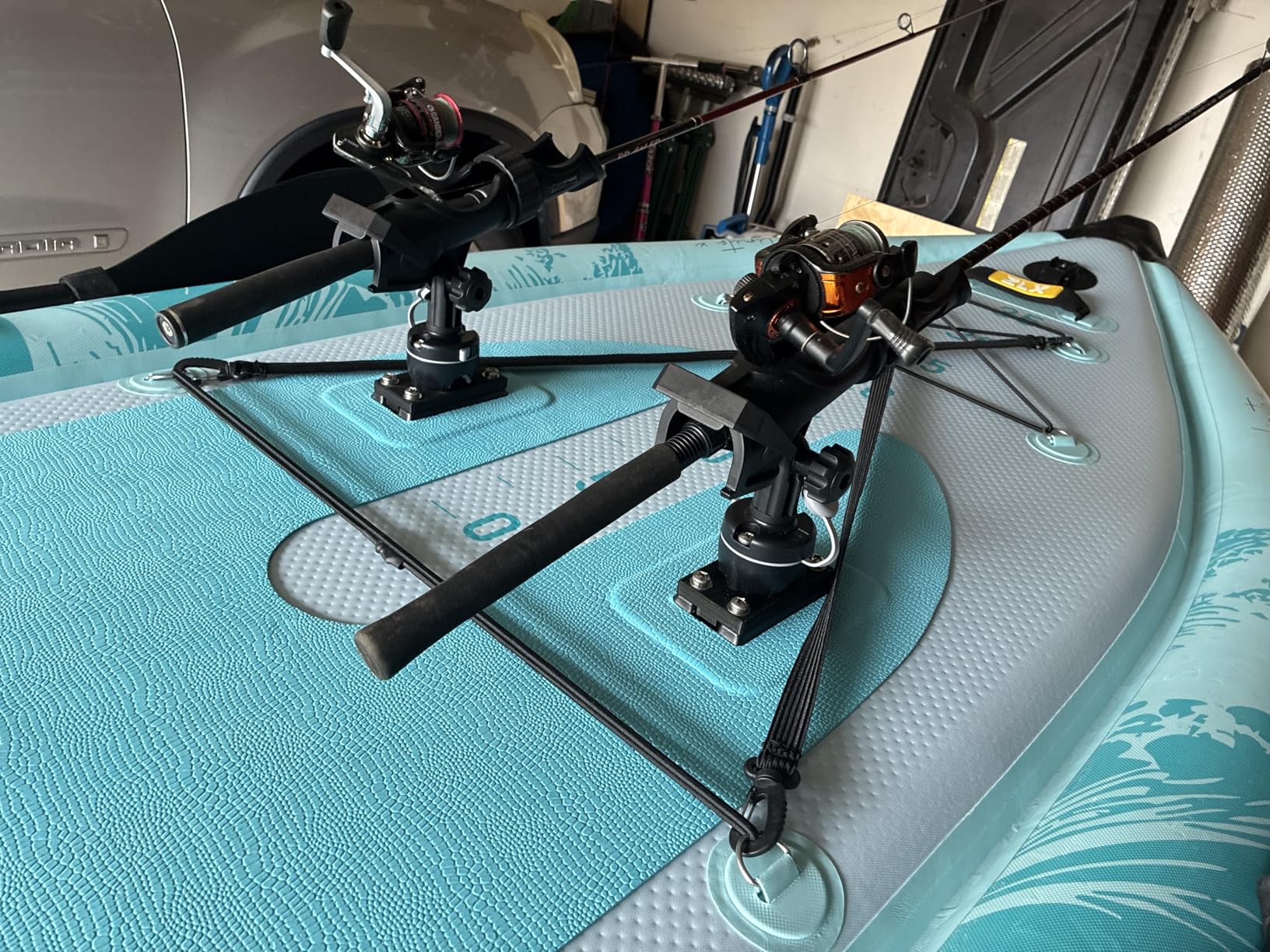 ZLX 11'6''x42'' Extra Wide Inflatable Fishing Paddle Board for Adults - Stable Non-Slip Deck Pad, Dual Reinforced Sides & Quiet Glide, 400lb Capacity SUP, Rod Mount, Camera Mount customer photo 2