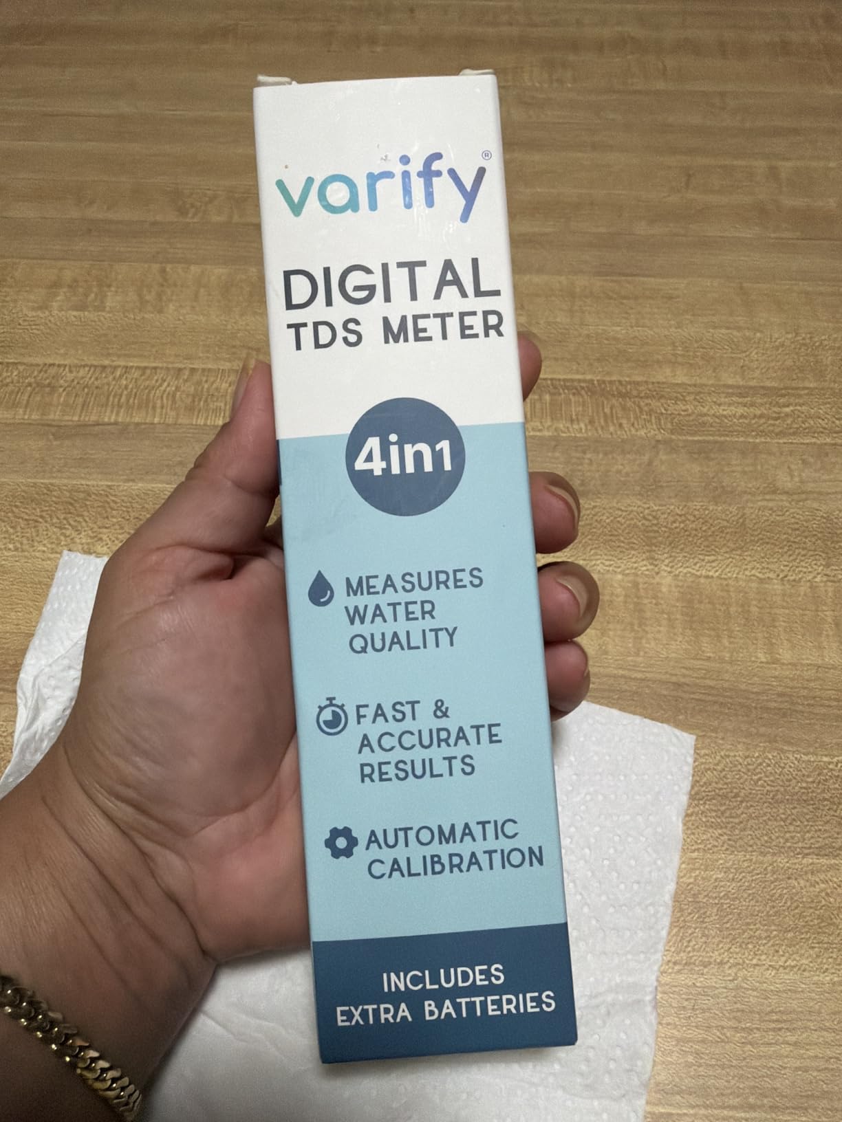Instant 4-in-1 TDS Meter Digital Water Tester for Drinking Water | Accurate 0-9990 PPM EC & Temp Readings | Ideal for RO Systems, Aquariums, Pools - Built for Professionals, Easy for Anyone customer photo 1