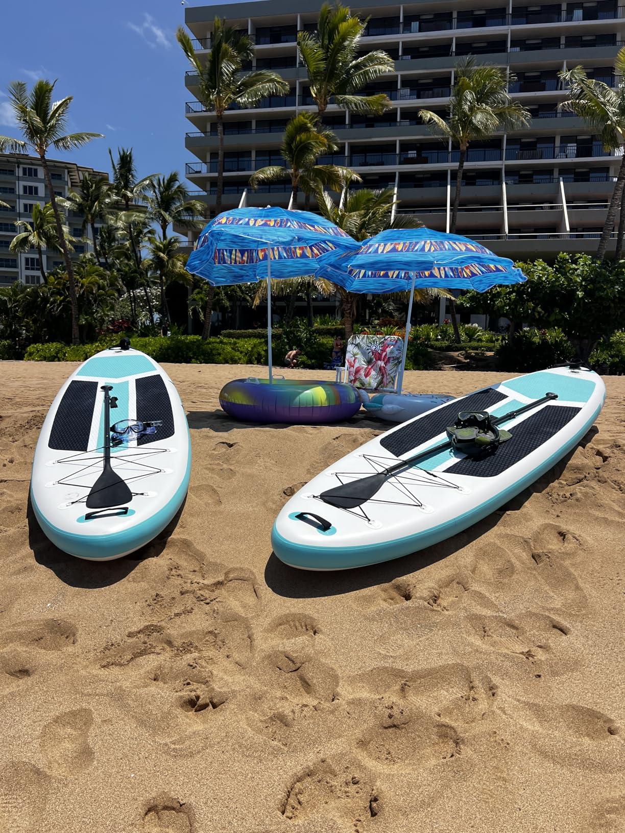 Sweetcrispy Inflatable Stand Up Paddle Board with Premium SUP Paddleboard Accessories, 2-in-1 Paddle, Wide Stable Design, Non-Slip Comfort Deck for Adults & Youth of All Skill Levels customer photo 2