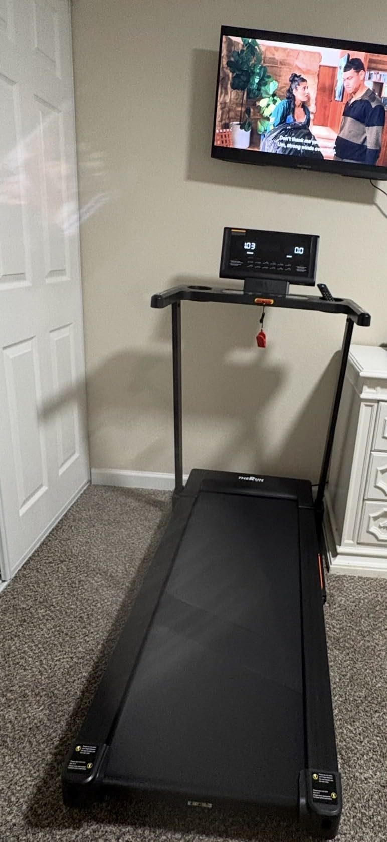 THERUN Treadmill with Incline, 3.0 HP Foldable Treadmills for Home, Brushless Motorized Incline Treadmill, Treadmill for Home with 0%-12% Auto Incline, 300 LBS Capacity customer photo 2