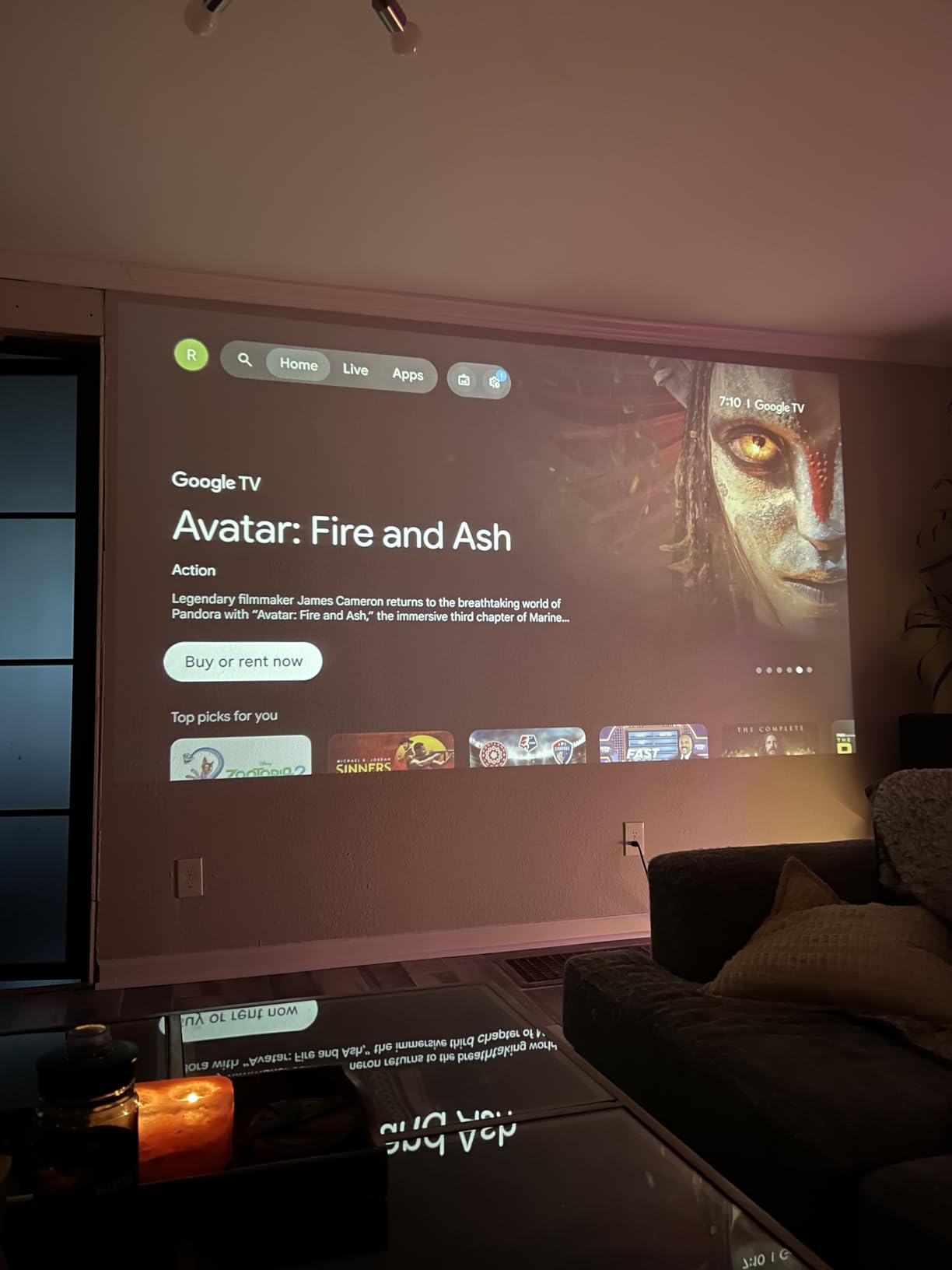 VOPLLS Official Licensed Google TV 4K Smart Projector with WiFi and Bluetooth, Outdoor Projectors with Dolby/Auto Focus, Portable Movie Phone Wireless Gaming Wifi Proyector for Bedroom/Home/Ceiling customer photo 2