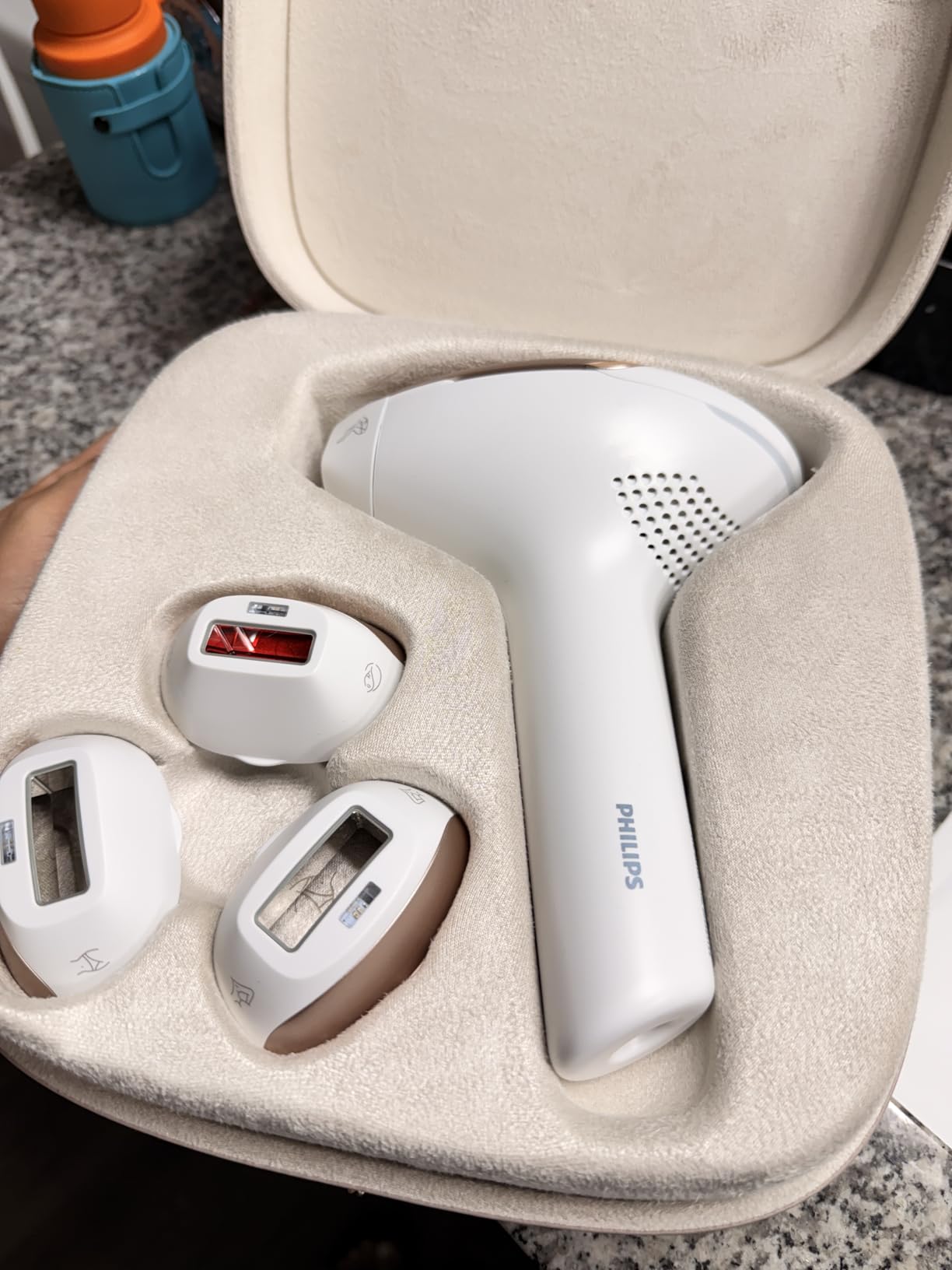 Philips Lumea 9000 Series IPL Hair Removal Device Permanent Laser Hair Reduction for Women & Men, SenseIQ, 4 Attachments for Body, Face, Bikini & Underarms, BRI984/03 customer photo 2