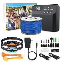 PcEoTllar Electric Fence for Dogs, Electric Dog Fence System, 2 Water Resistant Collar Receiver, with 656Ft Underground/Aboveground Boundary Wire, for Small Medium Large Dogs customer photo 1