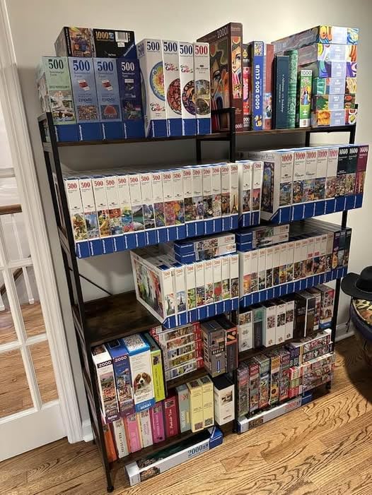Huuger 5 Tier Bookshelf, Display Bookshelf with 10 Open Shelves and Raised Baffle, 47.2 Inch Straight Wide Bookcase with Metal Frame and Wooden Board, Adjustable Feet, Rustic Brown customer photo 1