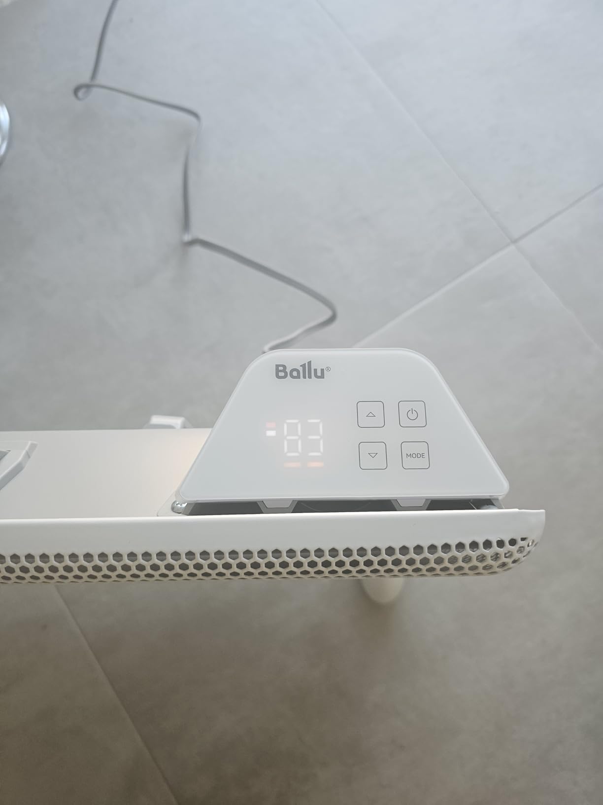 Ballu Mica Infrared Space Heater Indoor Use, Large Room Panel Heater with Programmable Thermostat, WiFi App Control, Portable Stand or Wall Mount, Energy Efficient Smart Quiet Heater, Work with Alexa, White customer photo 1