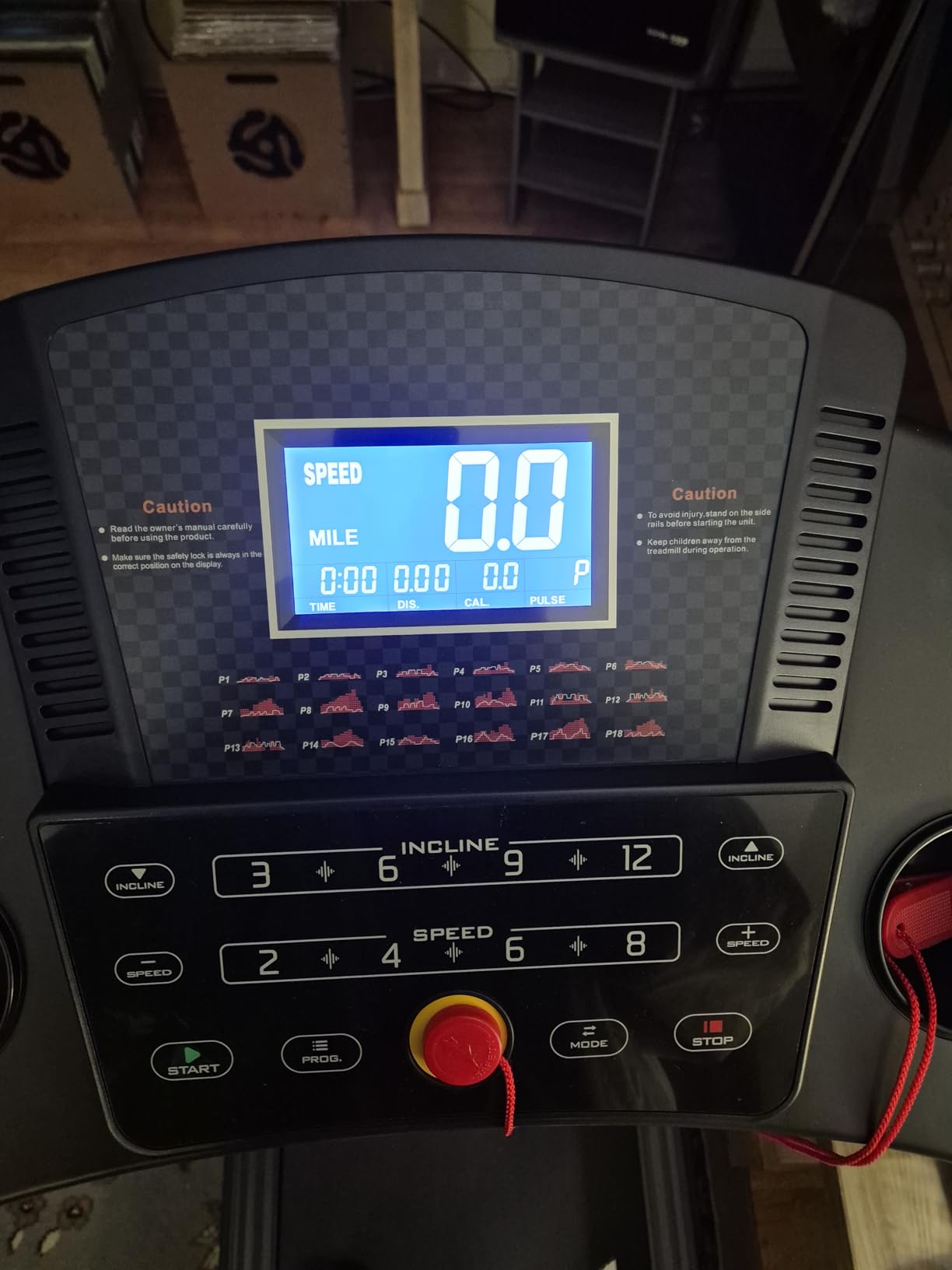 Treadmill with 15-Level Auto Incline, 47