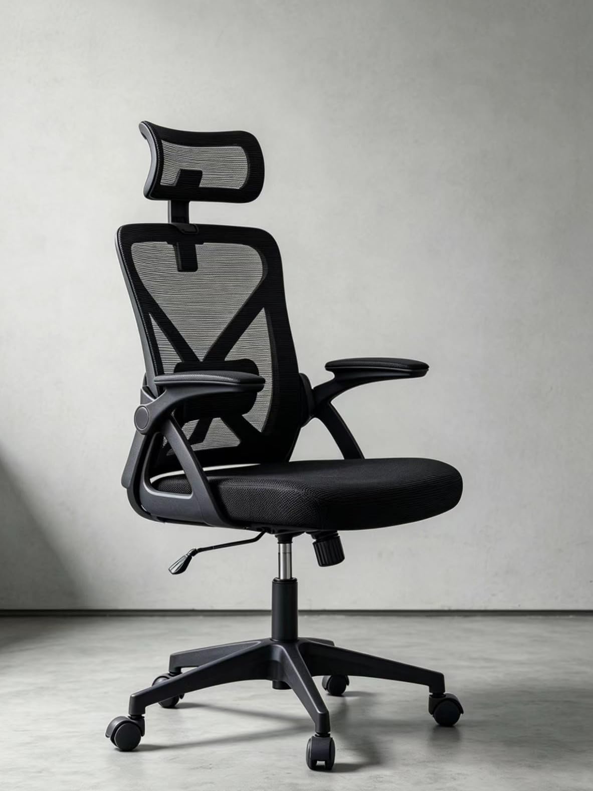 Office Chair, Ergonomic Desk Chair with Adjustable Lumbar Support, 400 Lbs Mesh Computer Chair High Back with Headrest for Home Office (Black) customer photo 1