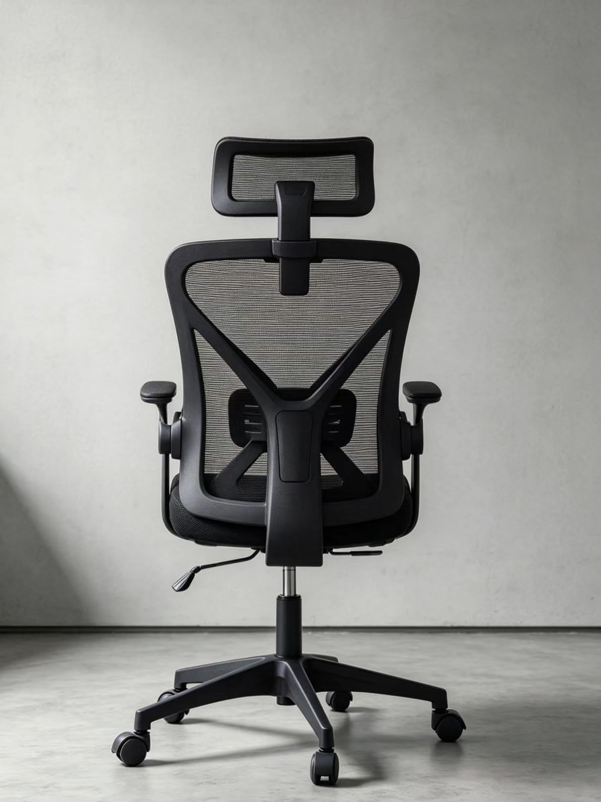 Office Chair, Ergonomic Desk Chair with Adjustable Lumbar Support, 400 Lbs Mesh Computer Chair High Back with Headrest for Home Office (Black) customer photo 2