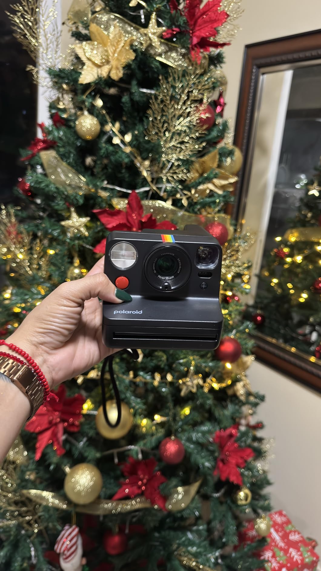 Polaroid Now+ 3rd Generation I-Type Instant Camera + Film Bundle - Now+ Bluetooth App Controlled Arctic Blue Camera + 16 Color Photos customer photo 1
