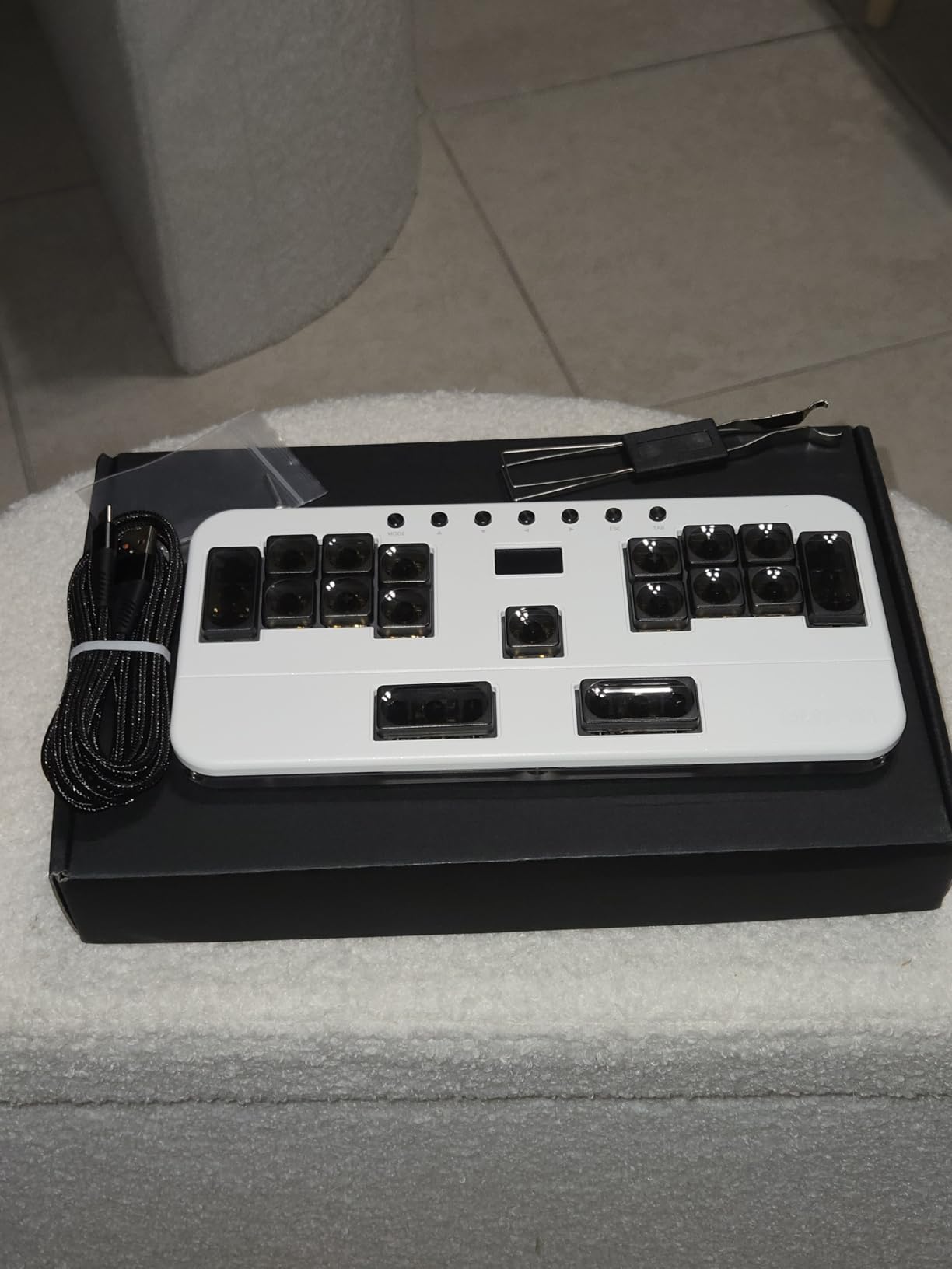 Professional Rhythm Game Keyboard, 5 Layer Macro Keypad for OSU! Phigros Muse Dash, CNC Aluminum, Hot-Swappable Gateron Switches, VIA Programmable (Black) customer photo 2