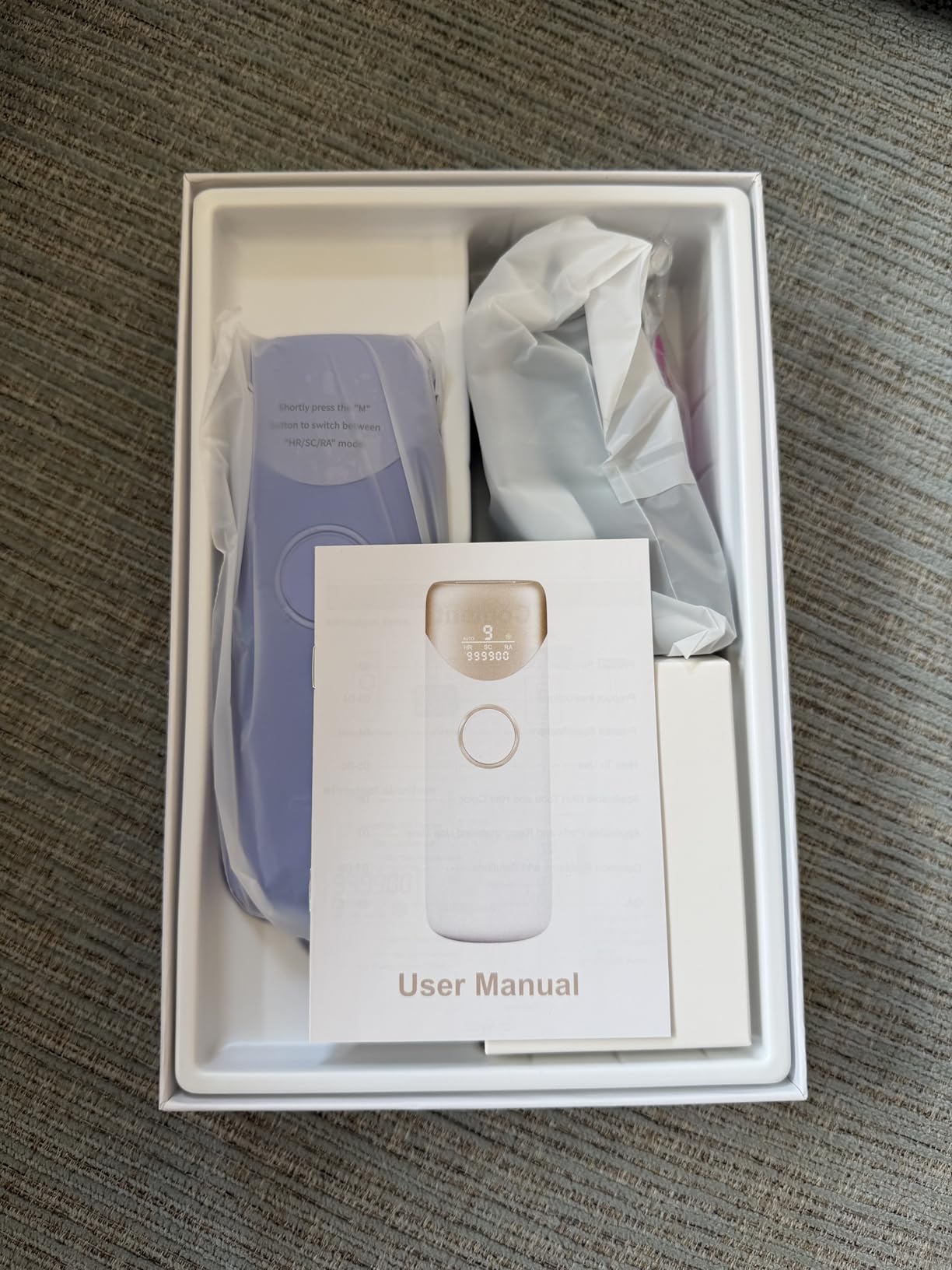 Ubroo Laser Hair Removal with 5℃ Ice Cooling, Hand-held Hair Removal Device IPL Hair Removal for Women and Men,Reduce Hair Regrowth,Full Body Use for Legs,Bikini,Armpits(Gold) customer photo 1