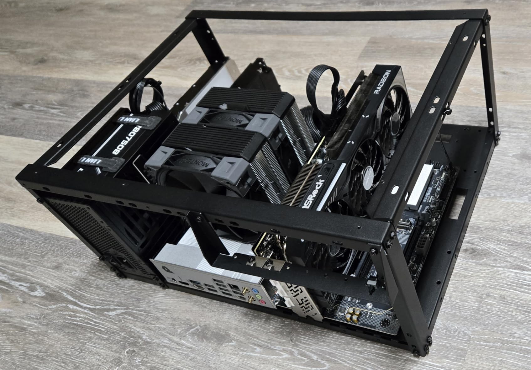 PC Test Bench, Open Air PC Case, Open Frame Computer Chassis, Techbench Server Rack Mount PC Case for ETAX ATX MATX ETAX X79 X99 Micro ATX Motherboards (Stackable) customer photo 1