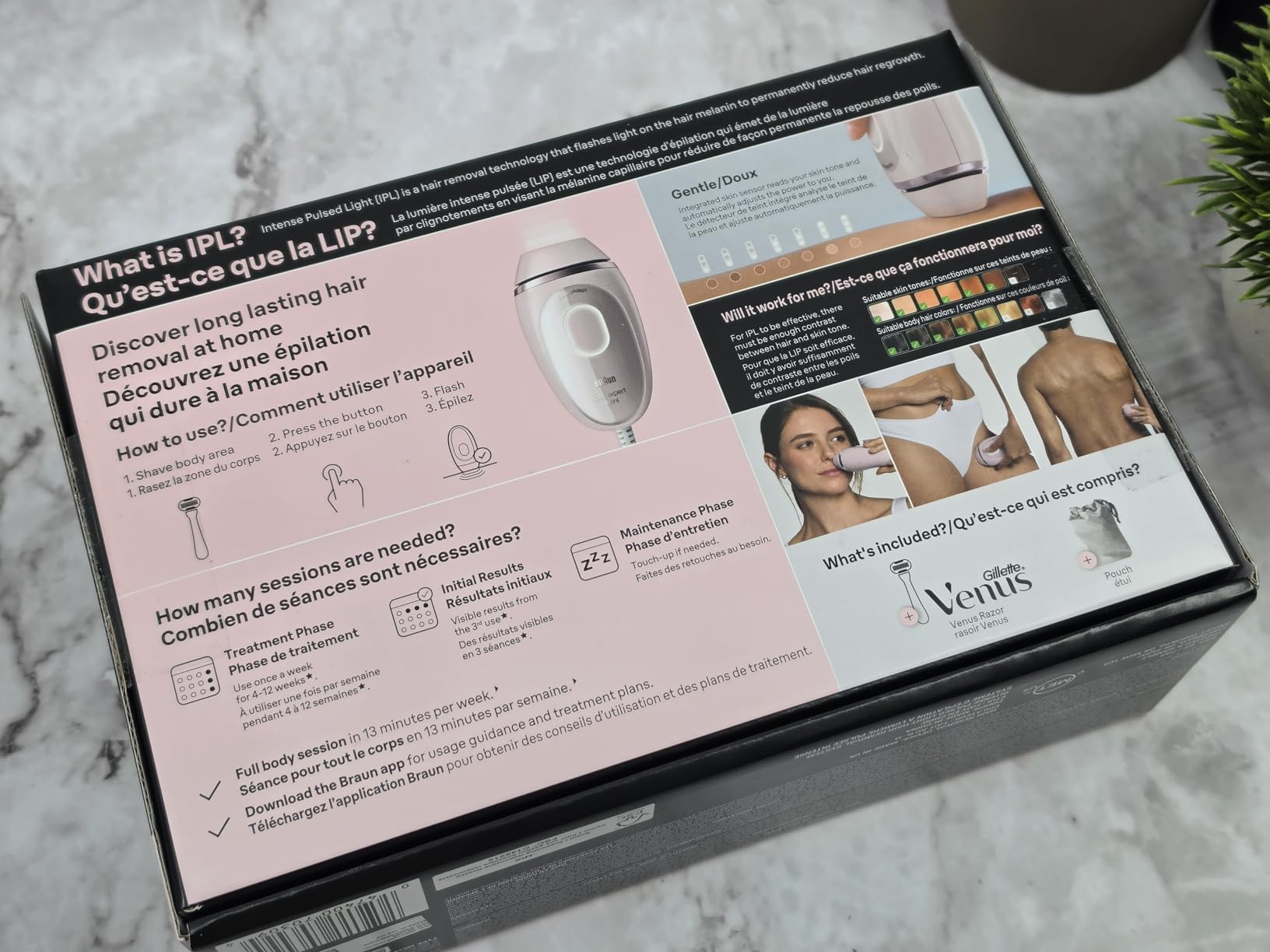 Braun IPL Mini, Silk Expert Mini, IPL Hair Removal for Women and Men, Permanent Laser Hair Reduction At-Home, IPL1111 customer photo 2