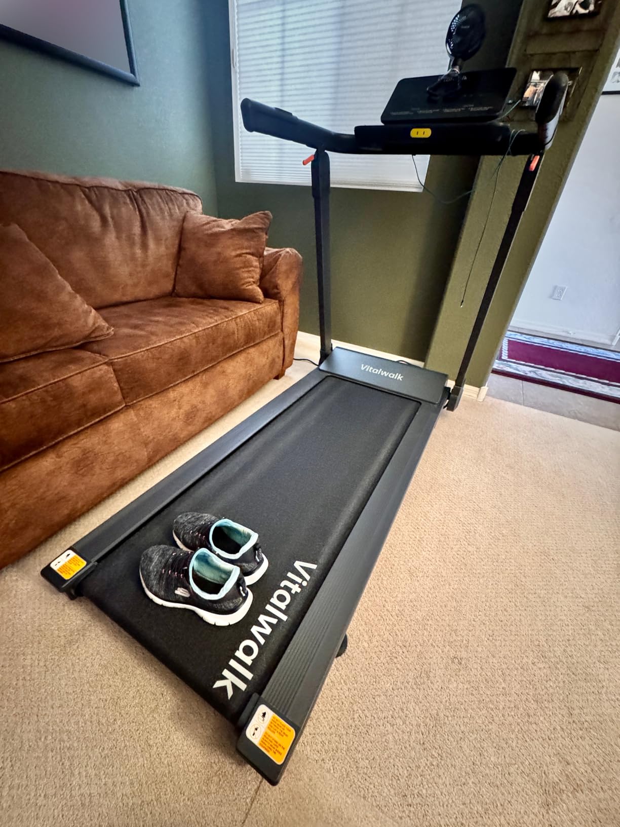 Vitalwalk Foldable Treadmill with Auto Incline, 48