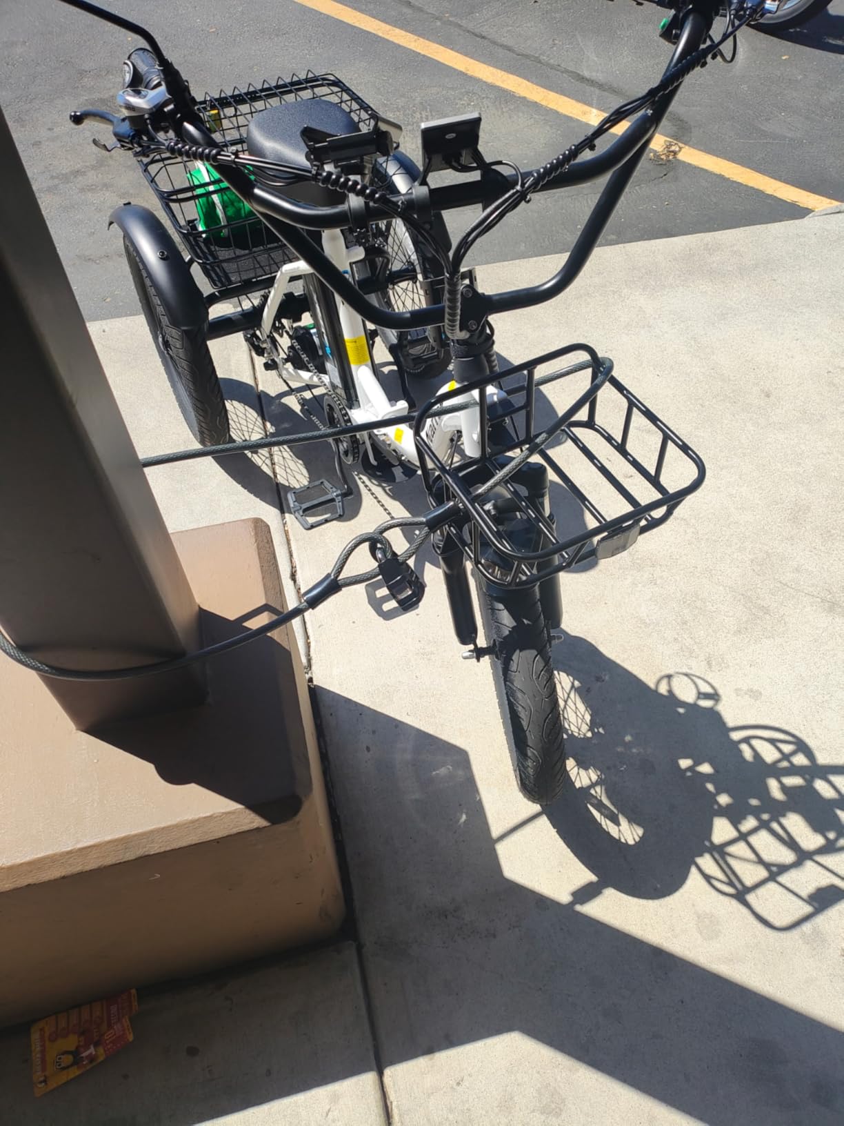 NARRAK Electric Tricycle for Adults, Fat Tire Folding Electric Trike, 3 Wheels Electric Bicycle Bikes, Peak 700W/1100W Step-Thru Etrike with Removable Battery and Large Basket customer photo 2