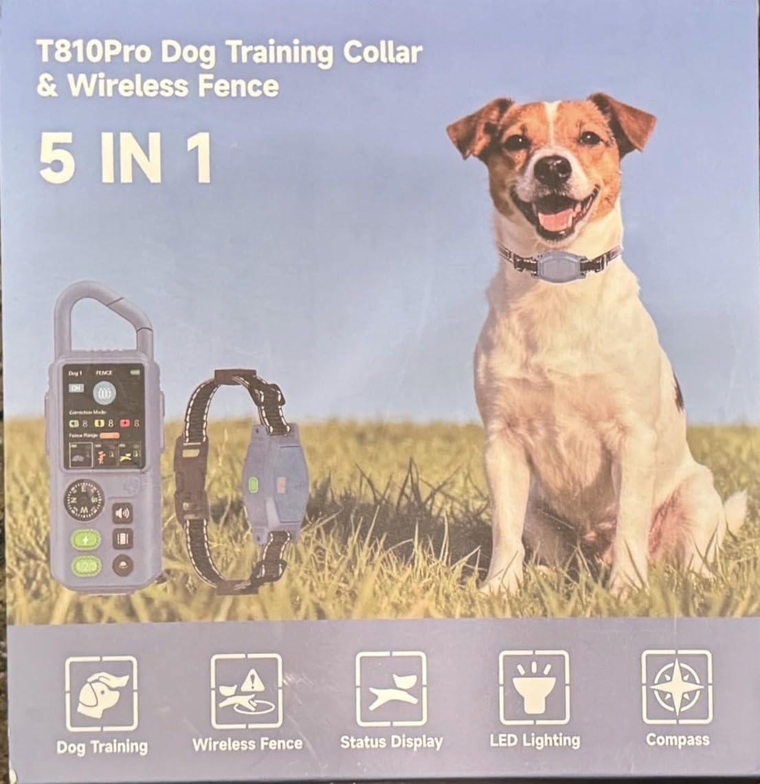 Wireless Dog Fence System, 5-in-1 Electric Fence for Dogs, Protection & Training, Fence Range up to 394 Ft, Training Distance up to 3300 Ft, with Remote customer photo 2