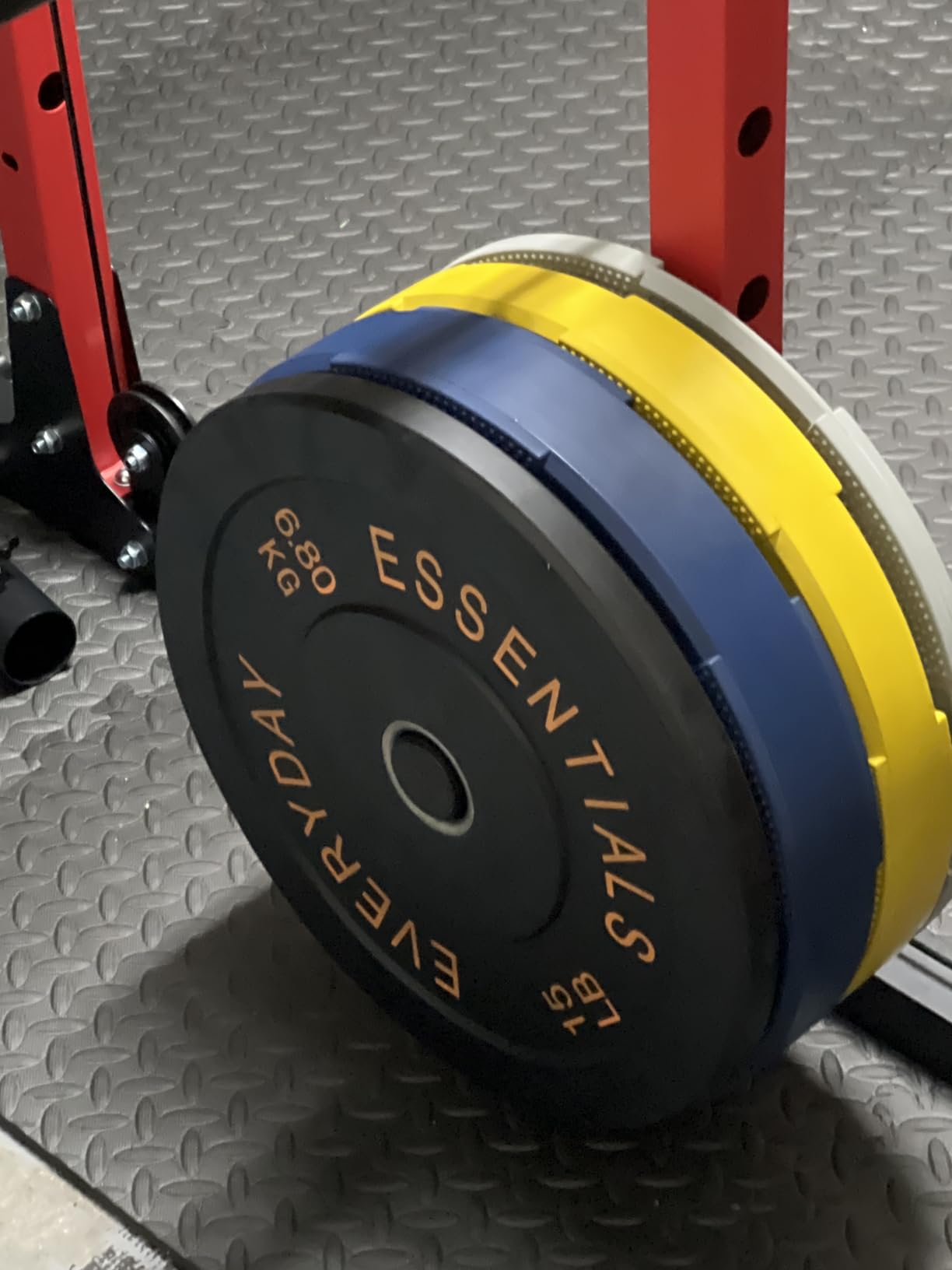 Fitvids 2-Inch Olympic Bumper Plates, Perfect Weight Plates for Weightlifting and Strength Training, Multiple Weights Available customer photo 1