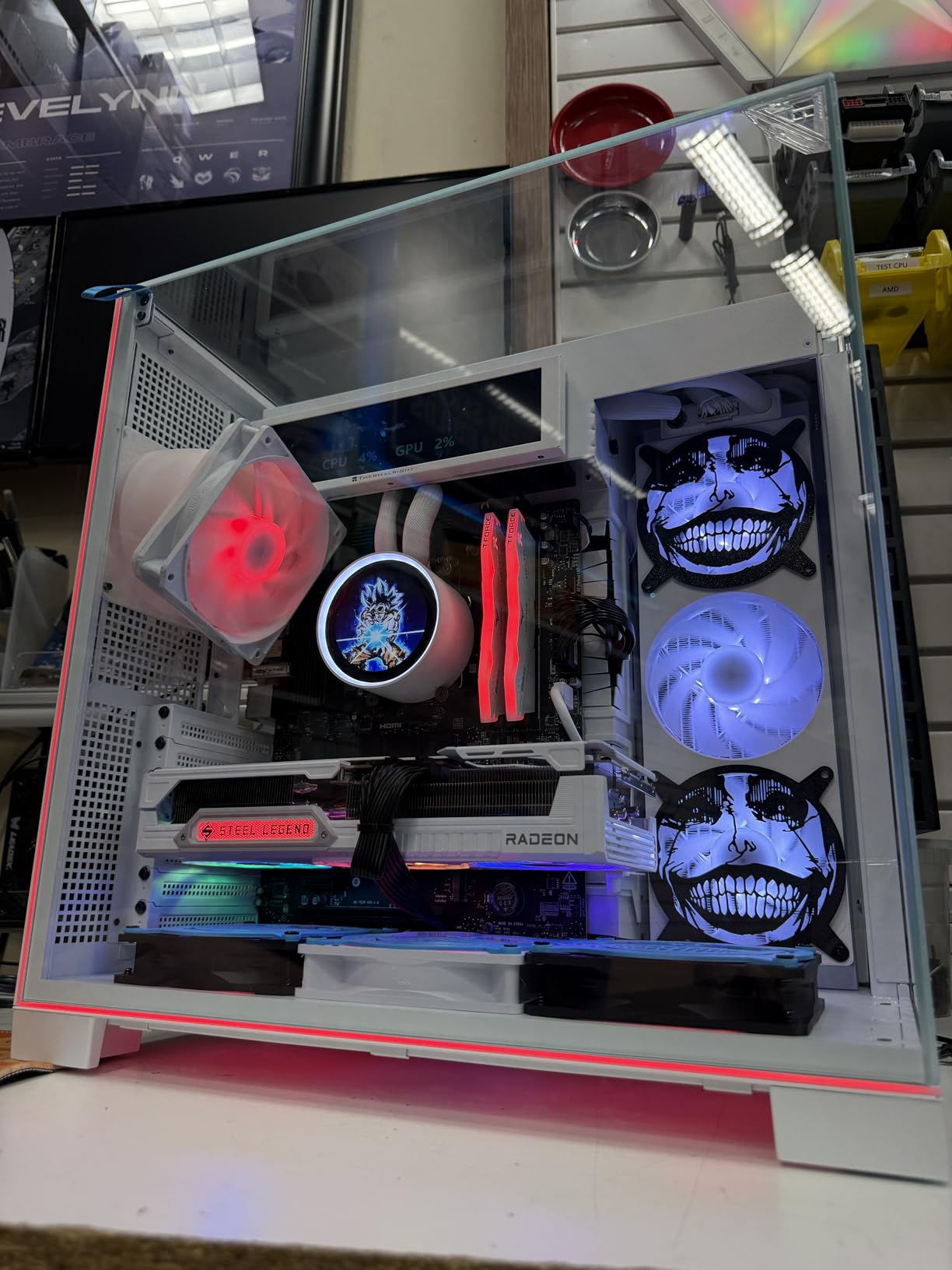 Thermalright A70 Vision White ATX Gaming case |Three Sides Without Stands,Panoramic Glass Panel|8 Fan Slots |Tower-Style Computer case|Equipped withType-C Interface|Comes with a 9.16-inch LCD Display customer photo 2