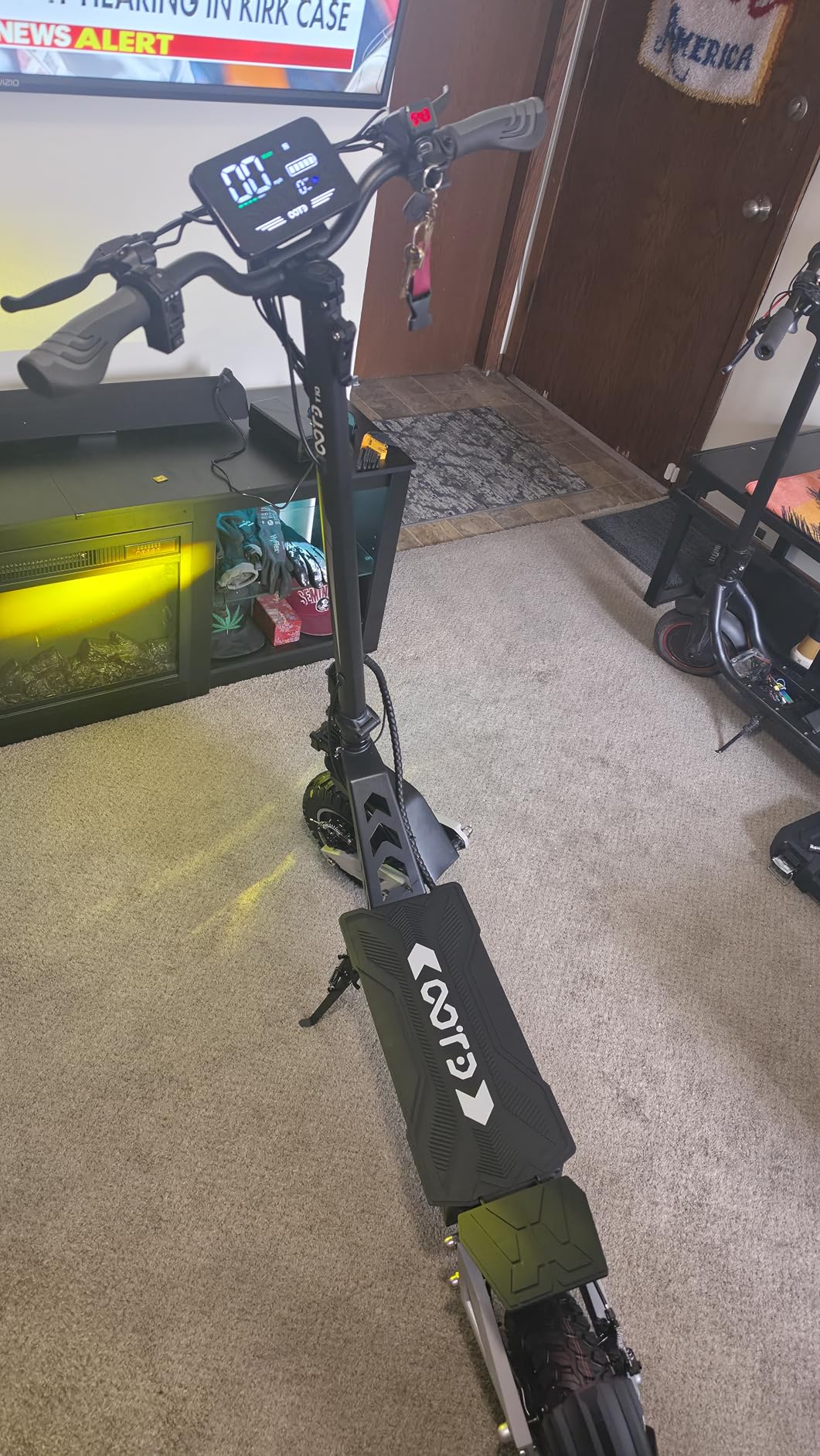 T10 Electric Scooter for Adults, 48V 18AH Battery Up to 46 Miles Long Range & Powerful Motor, 34 MPH Max Speed, 11 Inch All-Terrain Tires Folding Commuter E Scooter with Dual Suspension & LCD Display customer photo 1