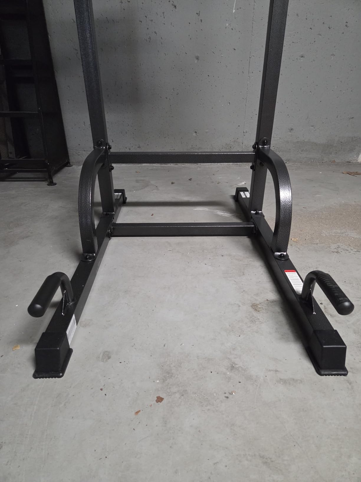 Pooboo Power Tower Dip Station Pull Up Bar for Fitness Home Gym Workout,450 Pounds Multi-Function Adjustable Height Fitness Strength Training Exercise Equipment,with Power Elastic Ropes customer photo 1