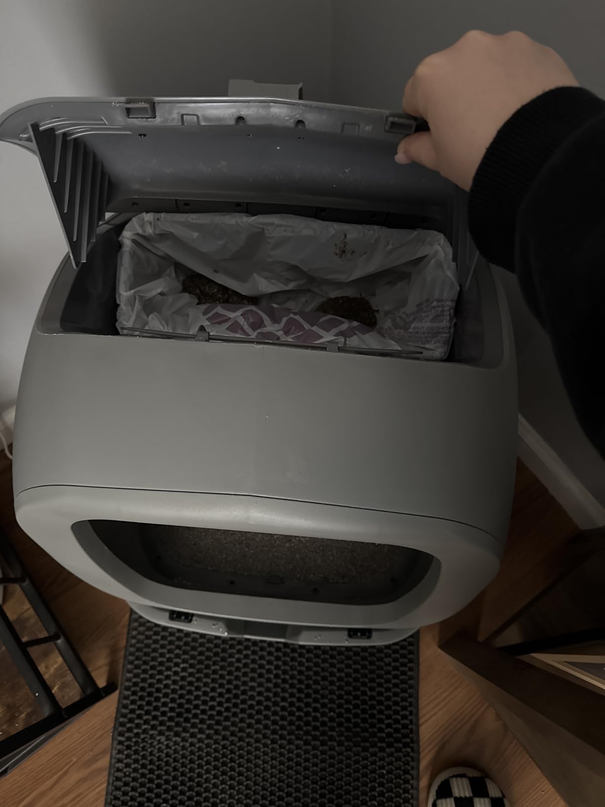 UPFAS Automatic Cat Litter Box Self Cleaning - APP Control - Weight Monitoring - Ultra-Quiet customer photo 1