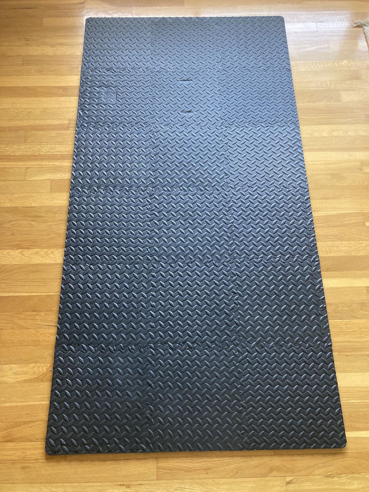 18 Tiles Puzzle Exercise Mat, EVA Interlocking Foam Floor Tiles, Non-Slip, Protective, Water-Resistant Flooring for Home Gym & Workout Equipment, 12.6