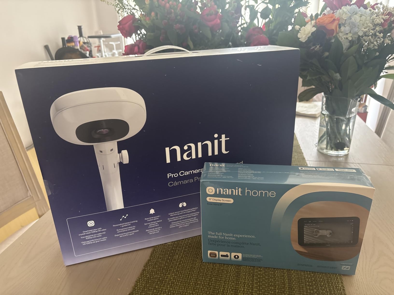 Nanit Smart Baby Monitor System with Floor Stand - Crystal-Clear Video, Real-Time Notifications, Sleep Insights - 8-inch Display/App Integration - Baby Must Haves for Parents customer photo 1
